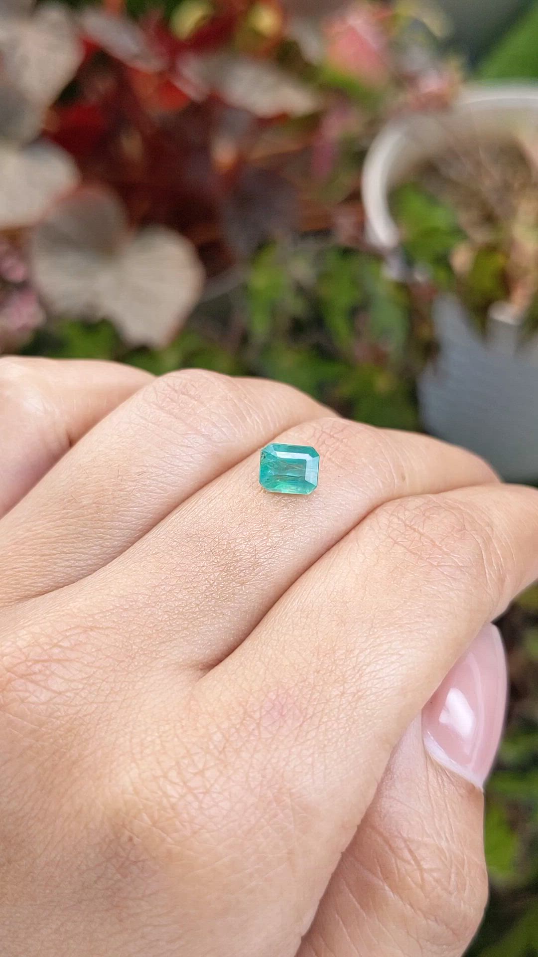 1.00 Ct. Emerald from Zambia Size Video