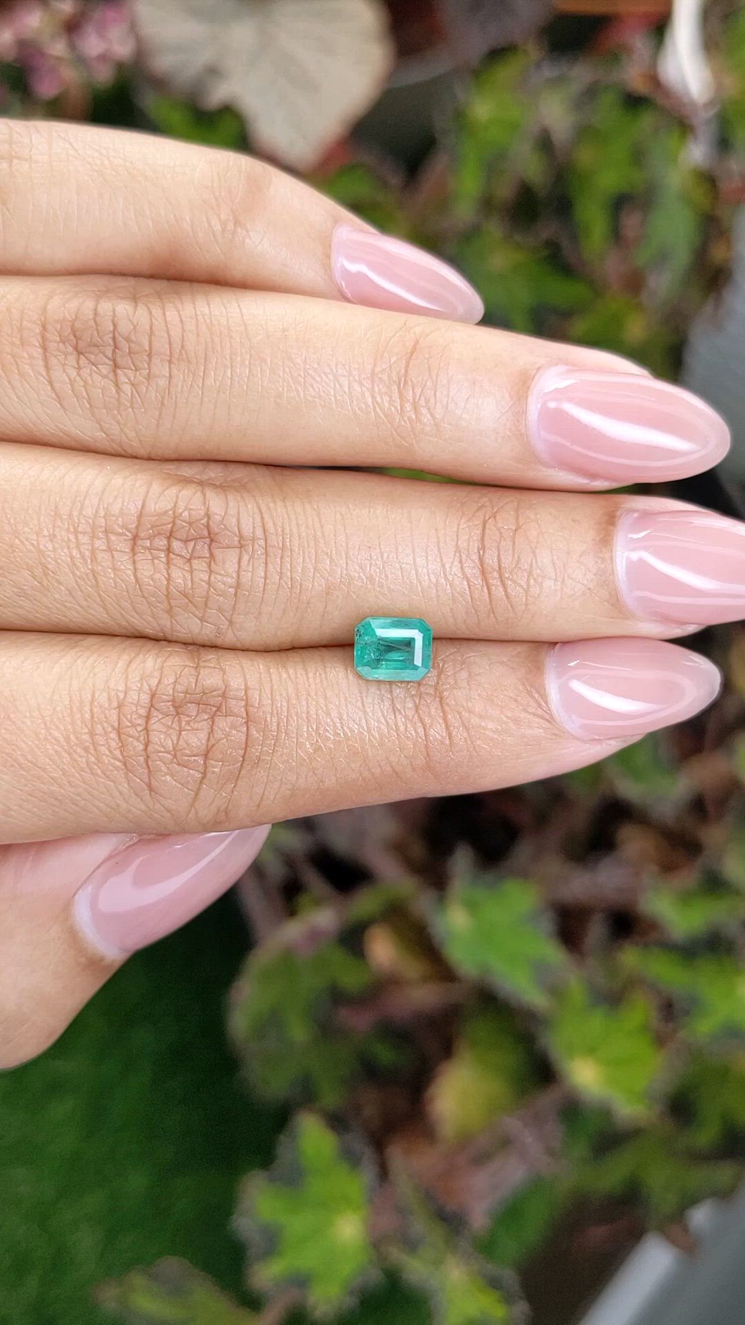 1.00 Ct. Emerald from Zambia Size Video