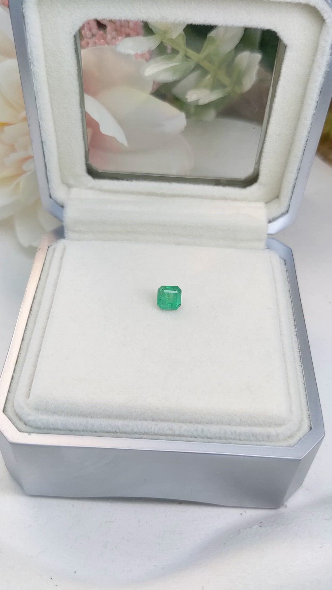 0.68 Ct. Emerald from Zambia Size Video