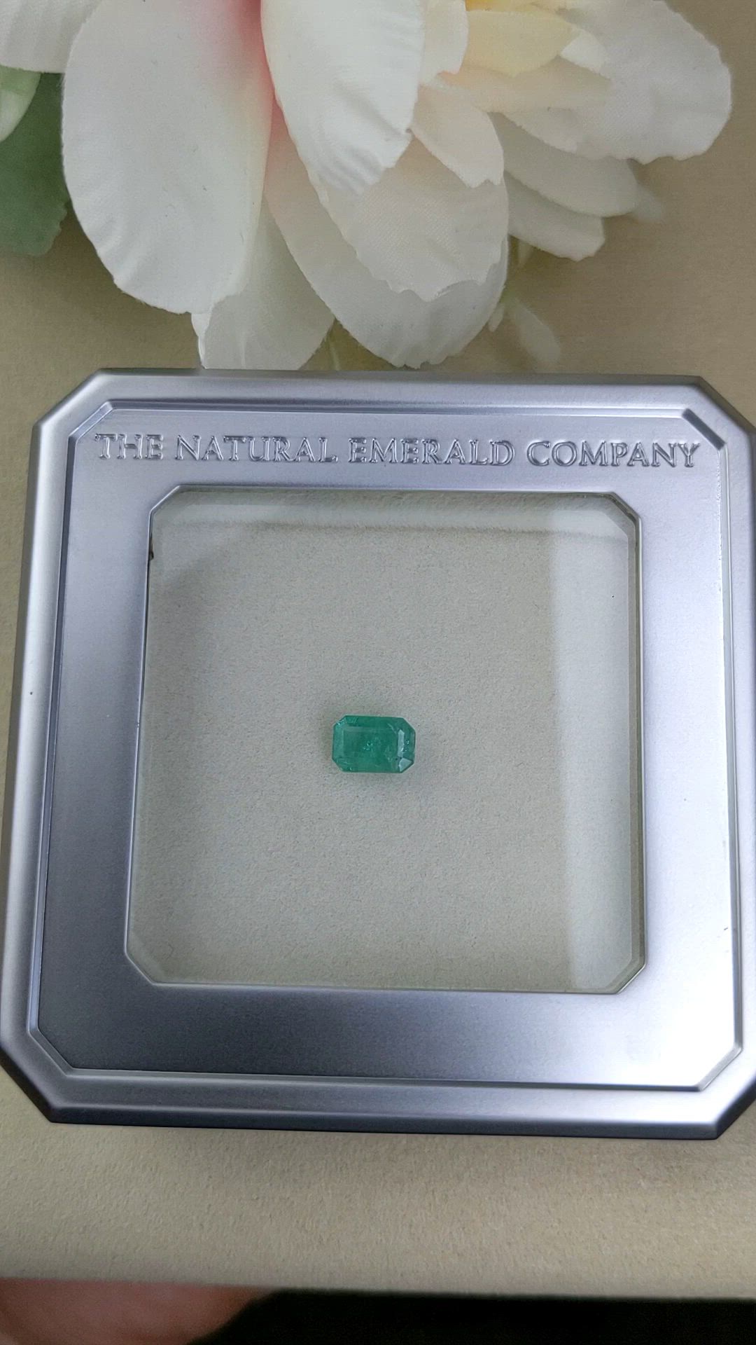 0.76 Ct. Emerald from Zambia Size Video