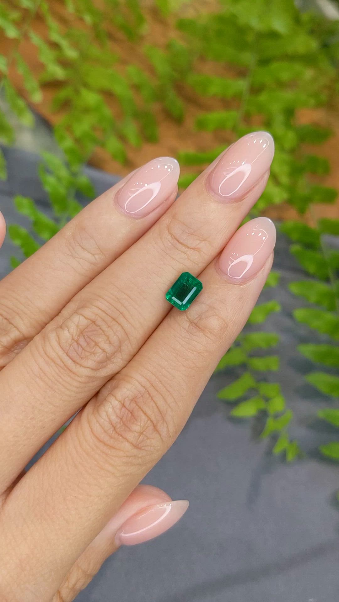 1.15 Ct. Emerald from Zambia Size Video