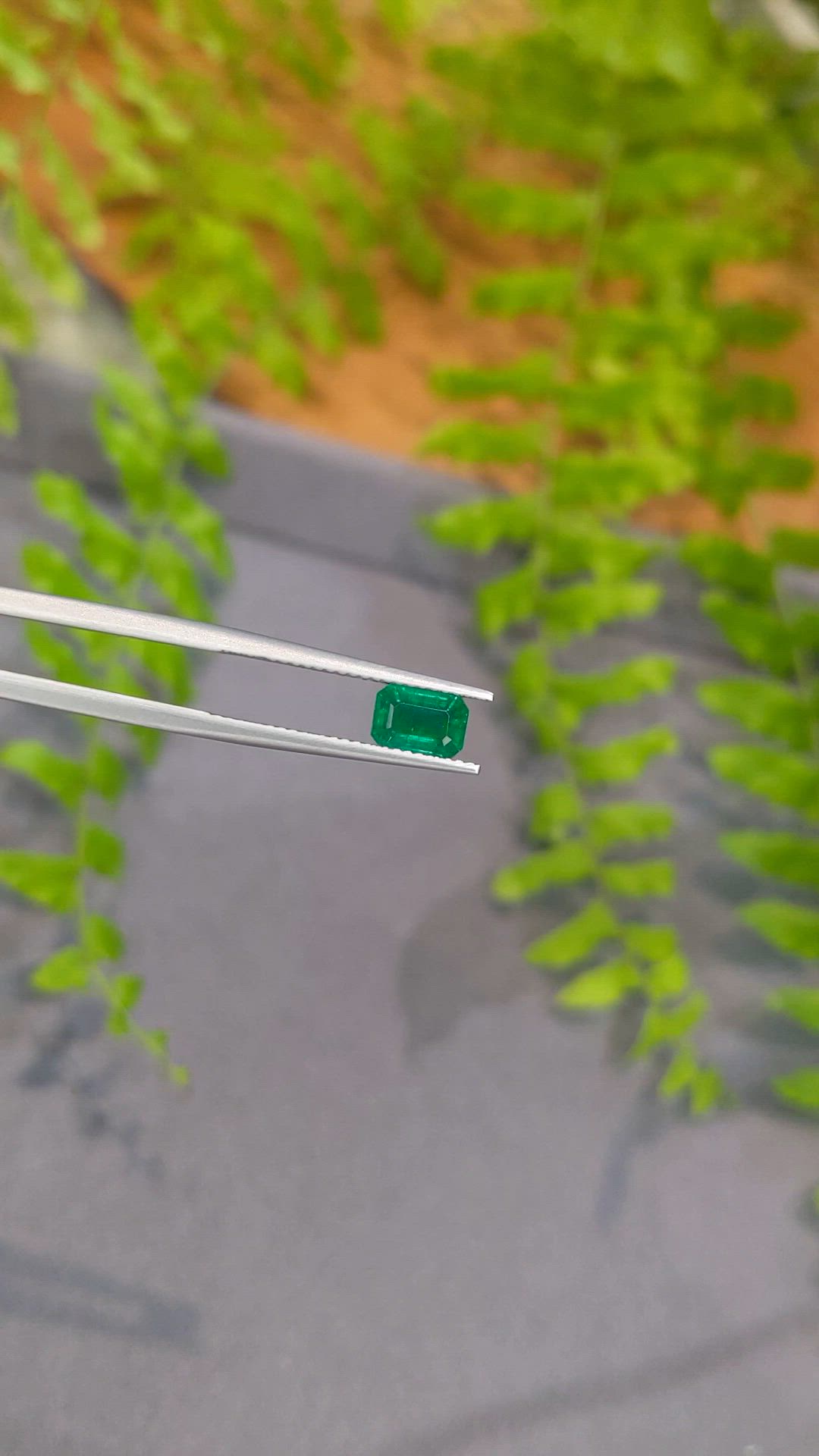 0.96 Ct. Emerald from Zambia Size Video