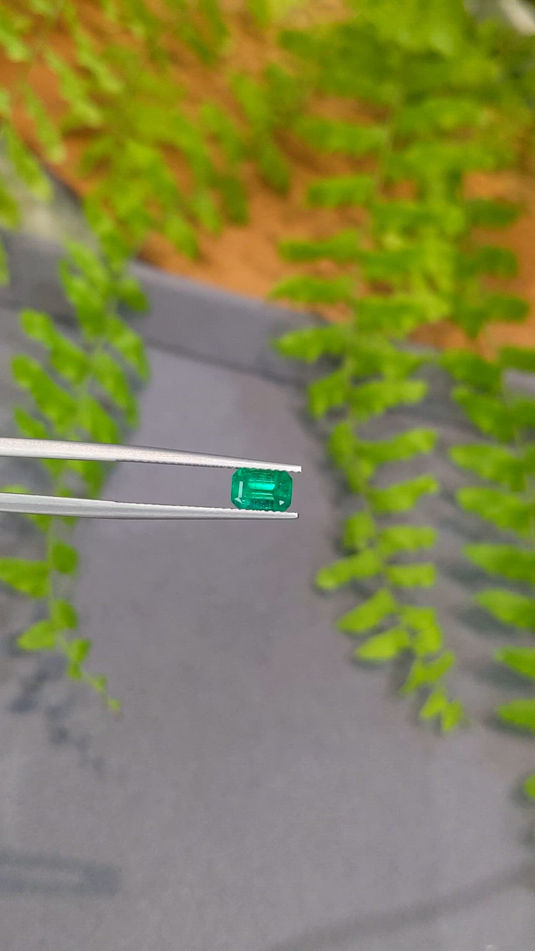 0.72 Ct. Emerald from Zambia Size Video