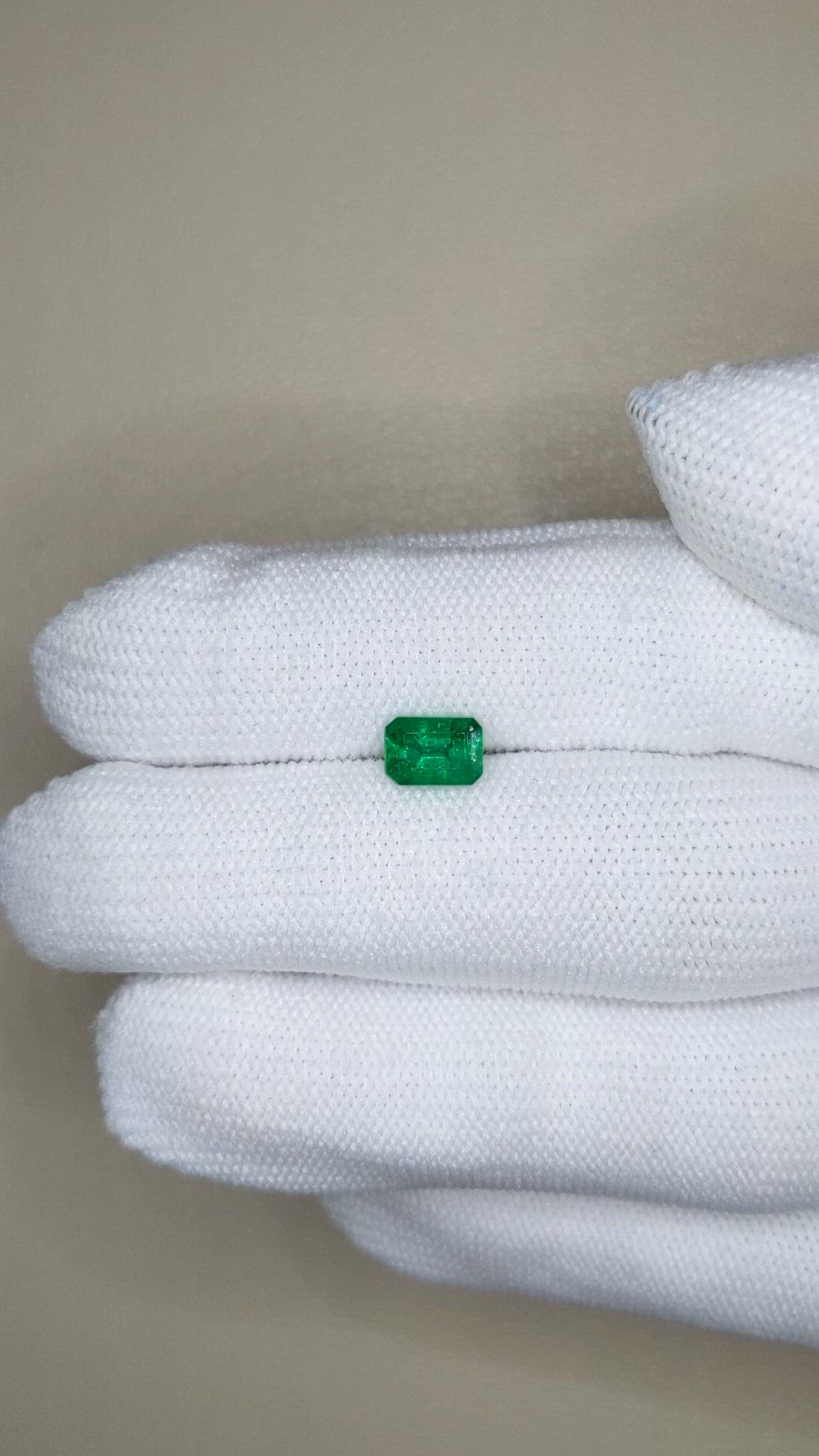 0.78 Ct. Emerald from Zambia Size Video