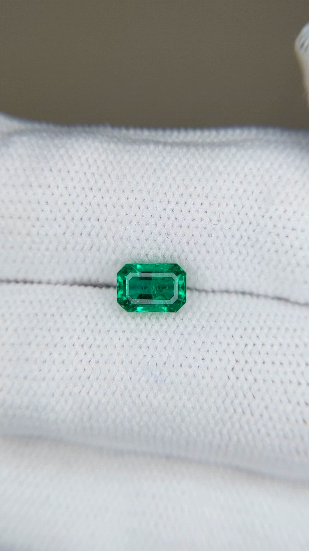 0.79 Ct. Emerald from Zambia Size Video