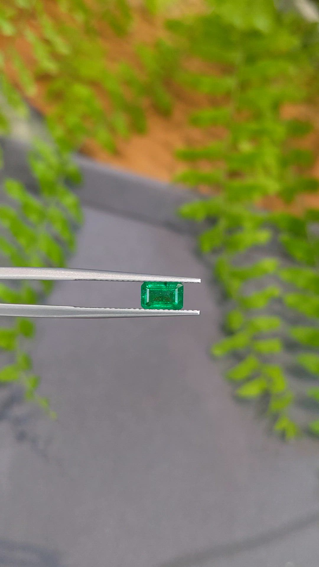 0.82 Ct. Emerald from Zambia Size Video