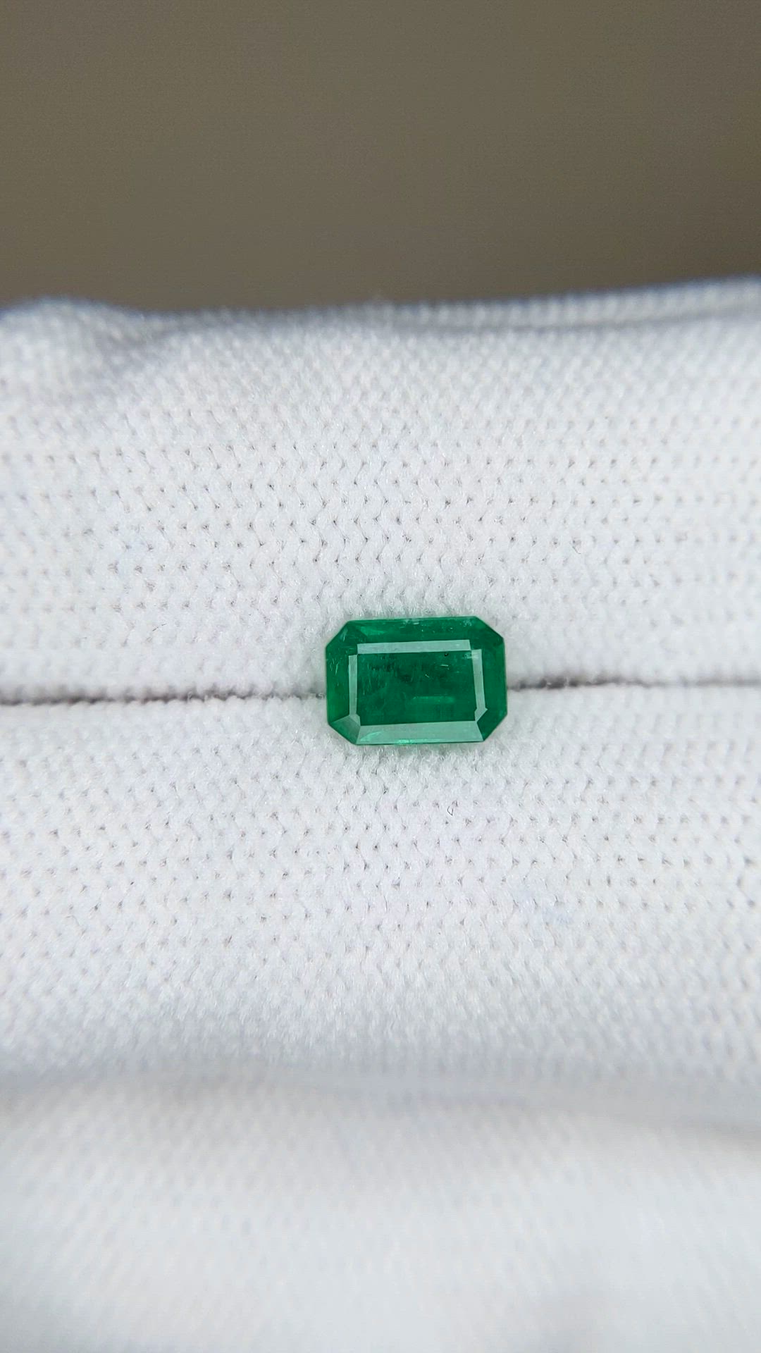 0.66 Ct. Emerald from Zambia Size Video
