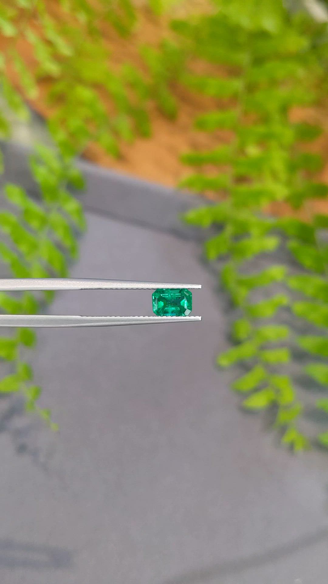 0.85 Ct. Emerald from Zambia Size Video