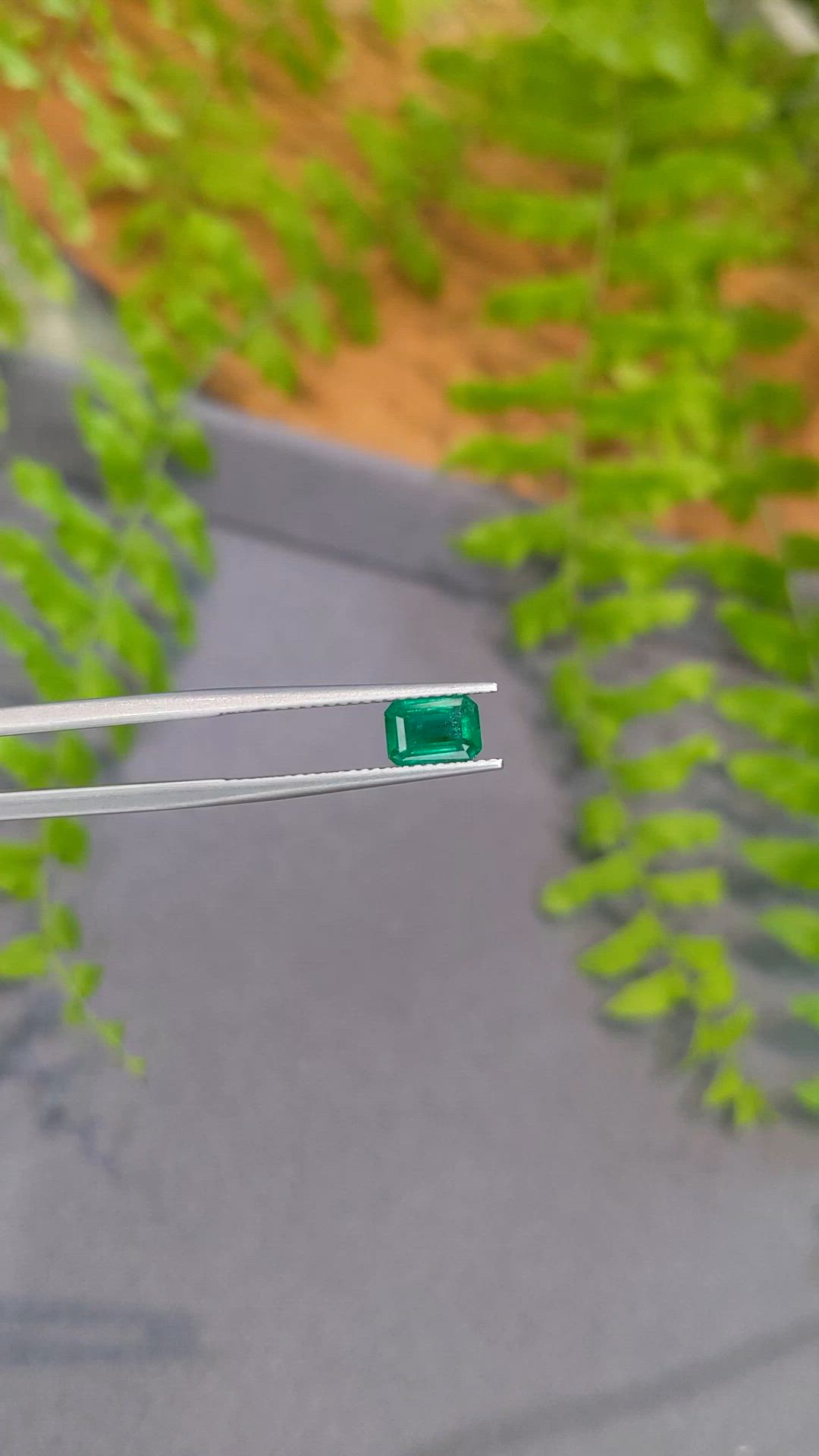 1.03 Ct. Emerald from Zambia Size Video