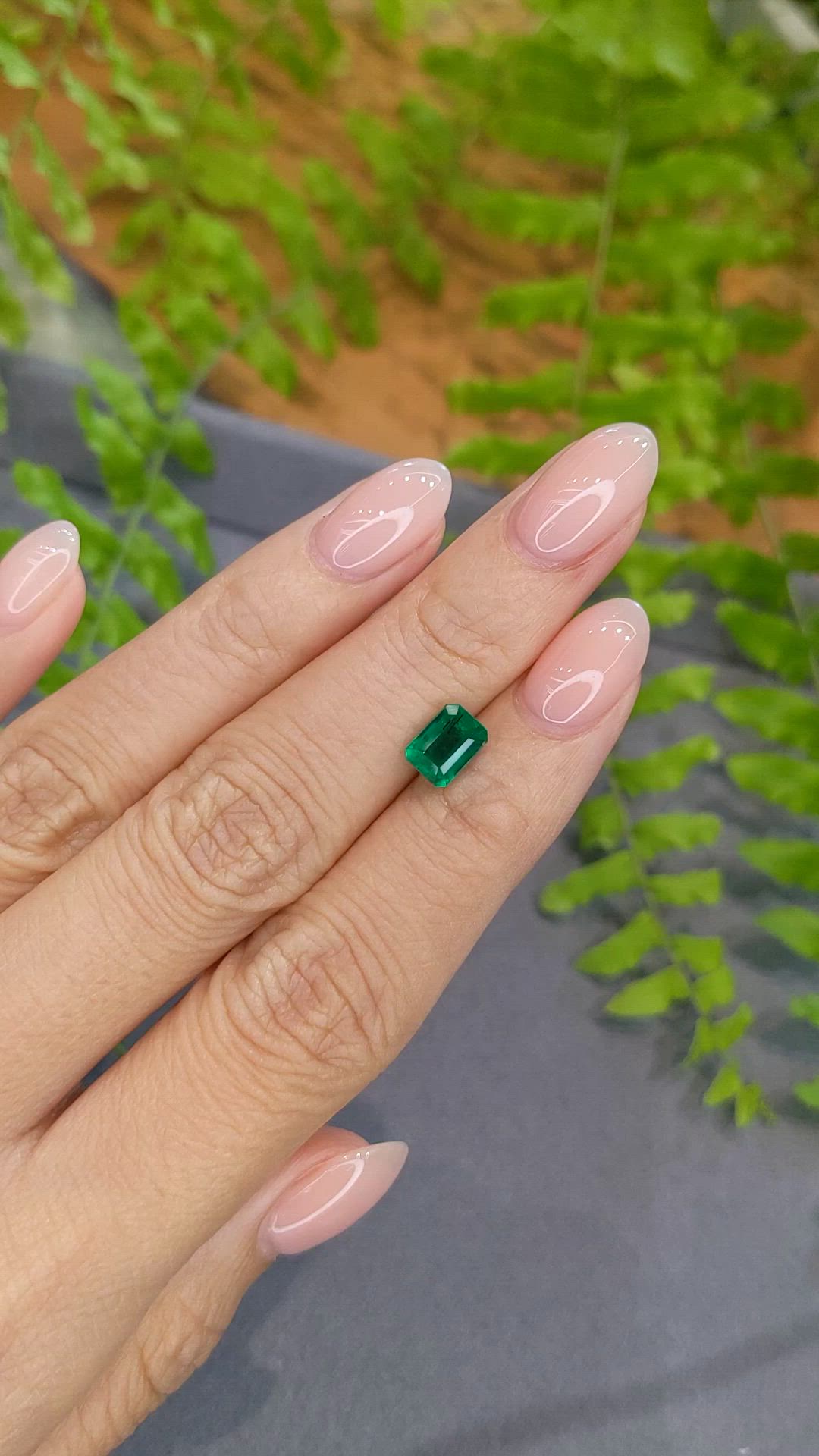 1.25 Ct. Emerald from Zambia Size Video
