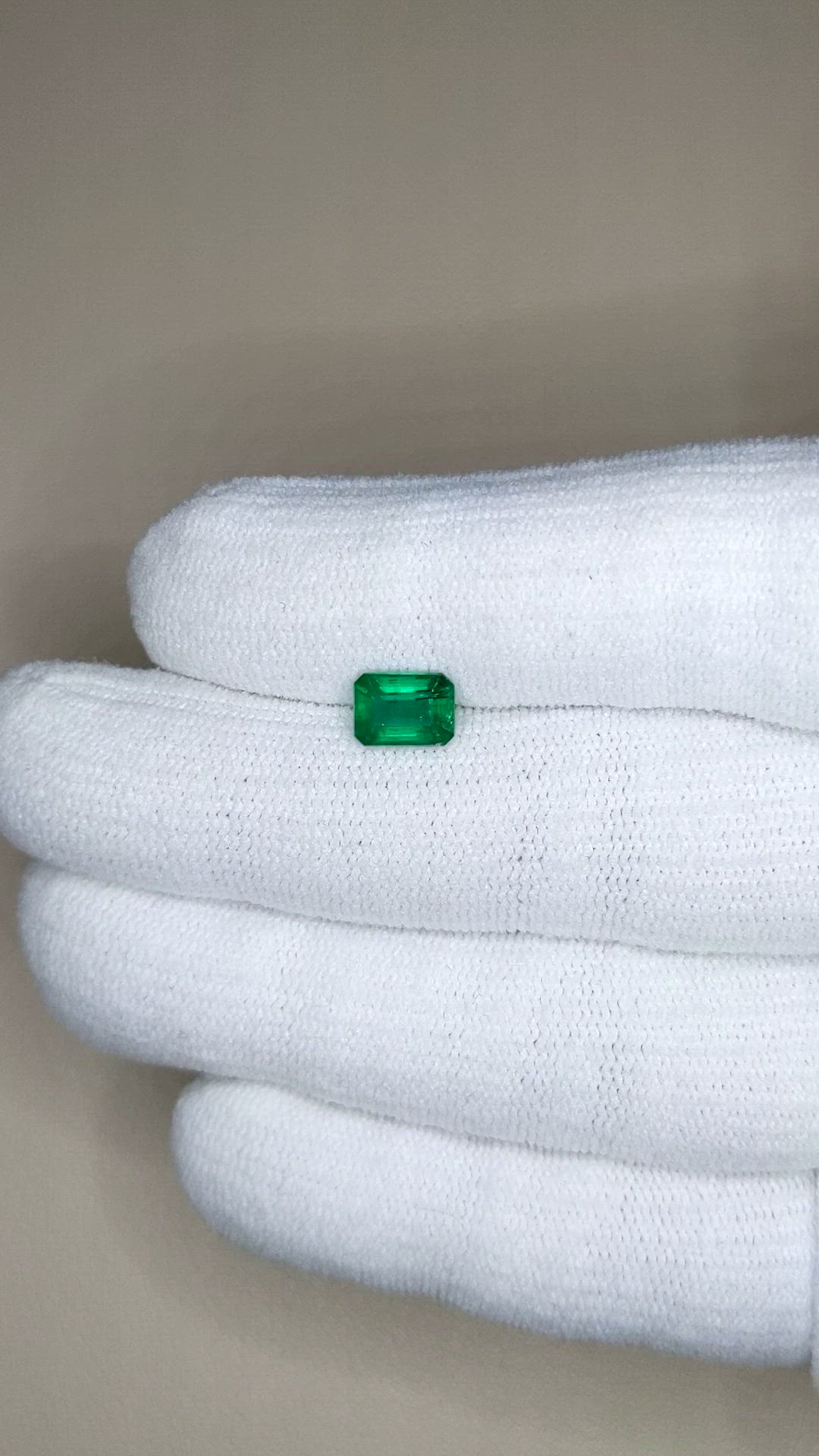 1.25 Ct. Emerald from Zambia Size Video