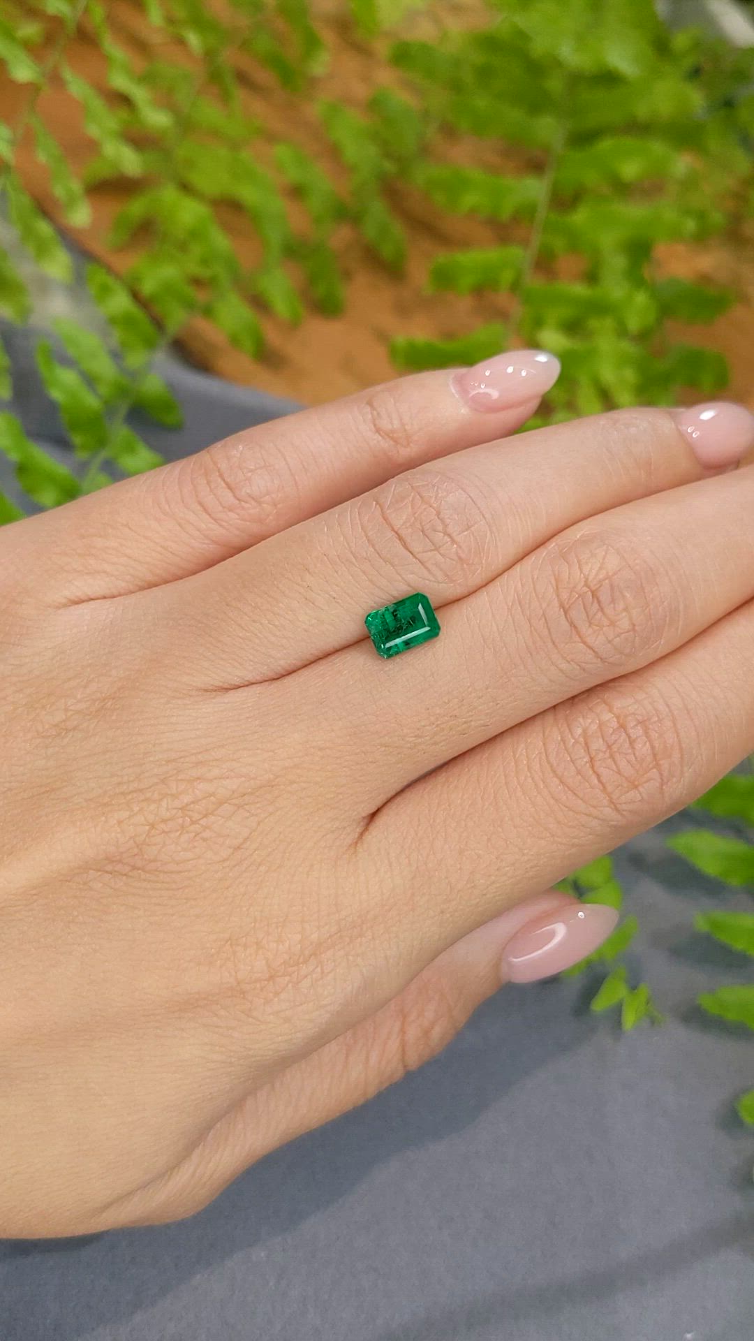 1.12 Ct. Emerald from Zambia Size Video