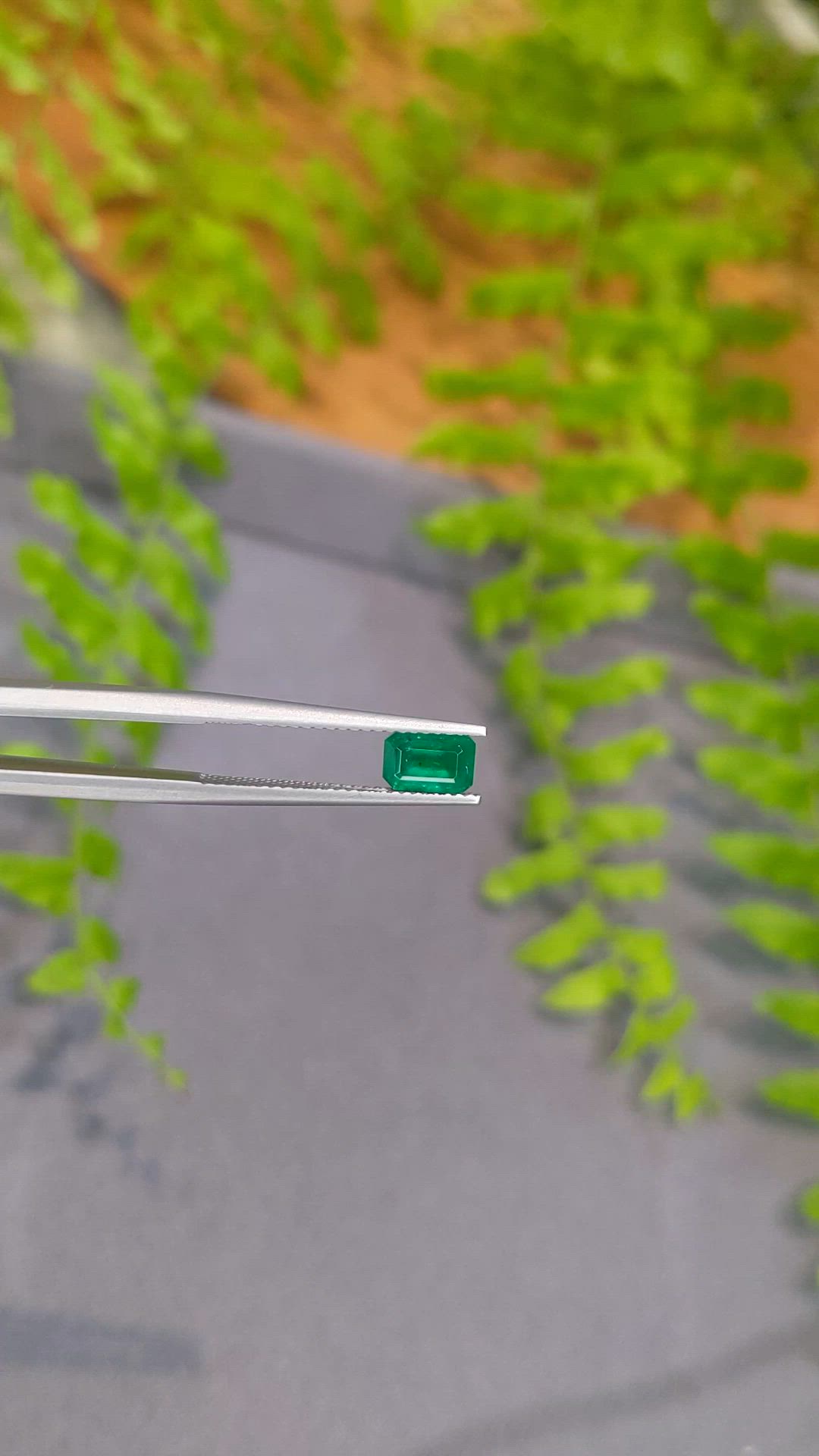 0.73 Ct. Emerald from Zambia Size Video