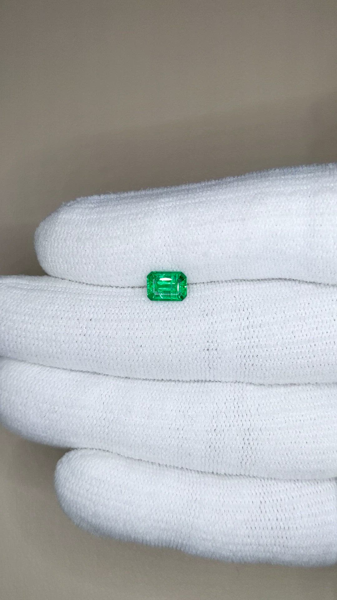 0.79 Ct. Emerald from Zambia Size Video