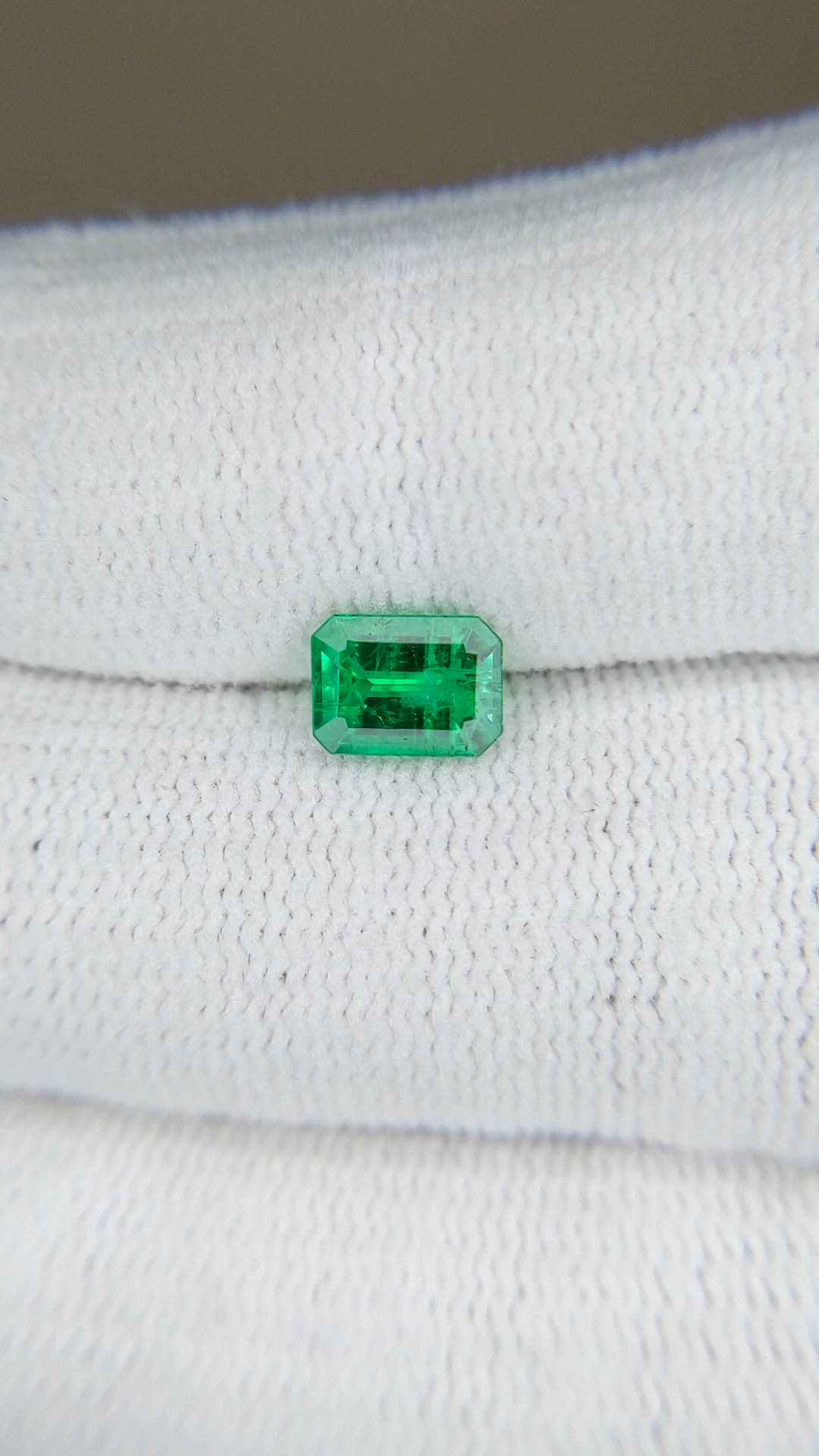 0.79 Ct. Emerald from Zambia Size Video