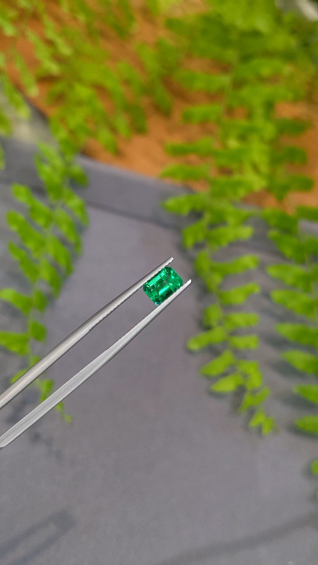 0.79 Ct. Emerald from Zambia Size Video