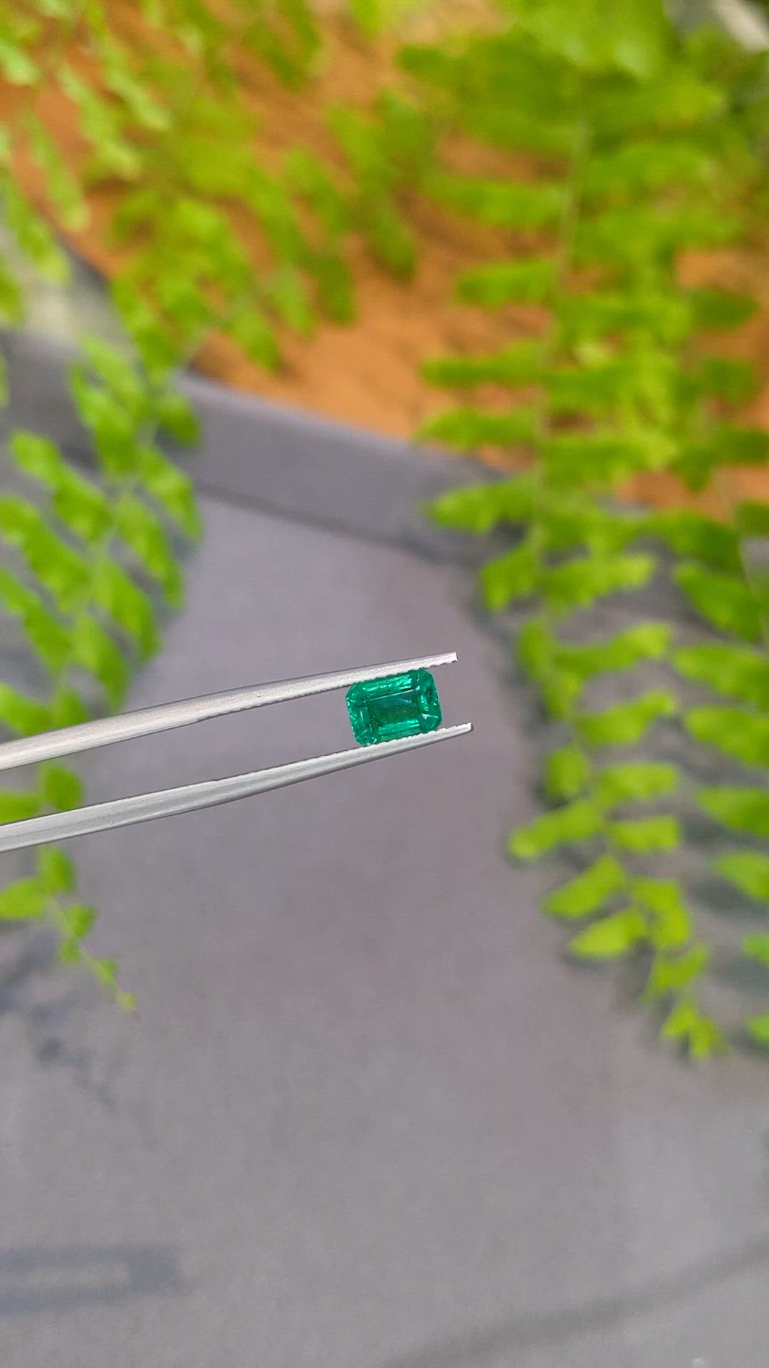 0.96 Ct. Emerald from Zambia Size Video