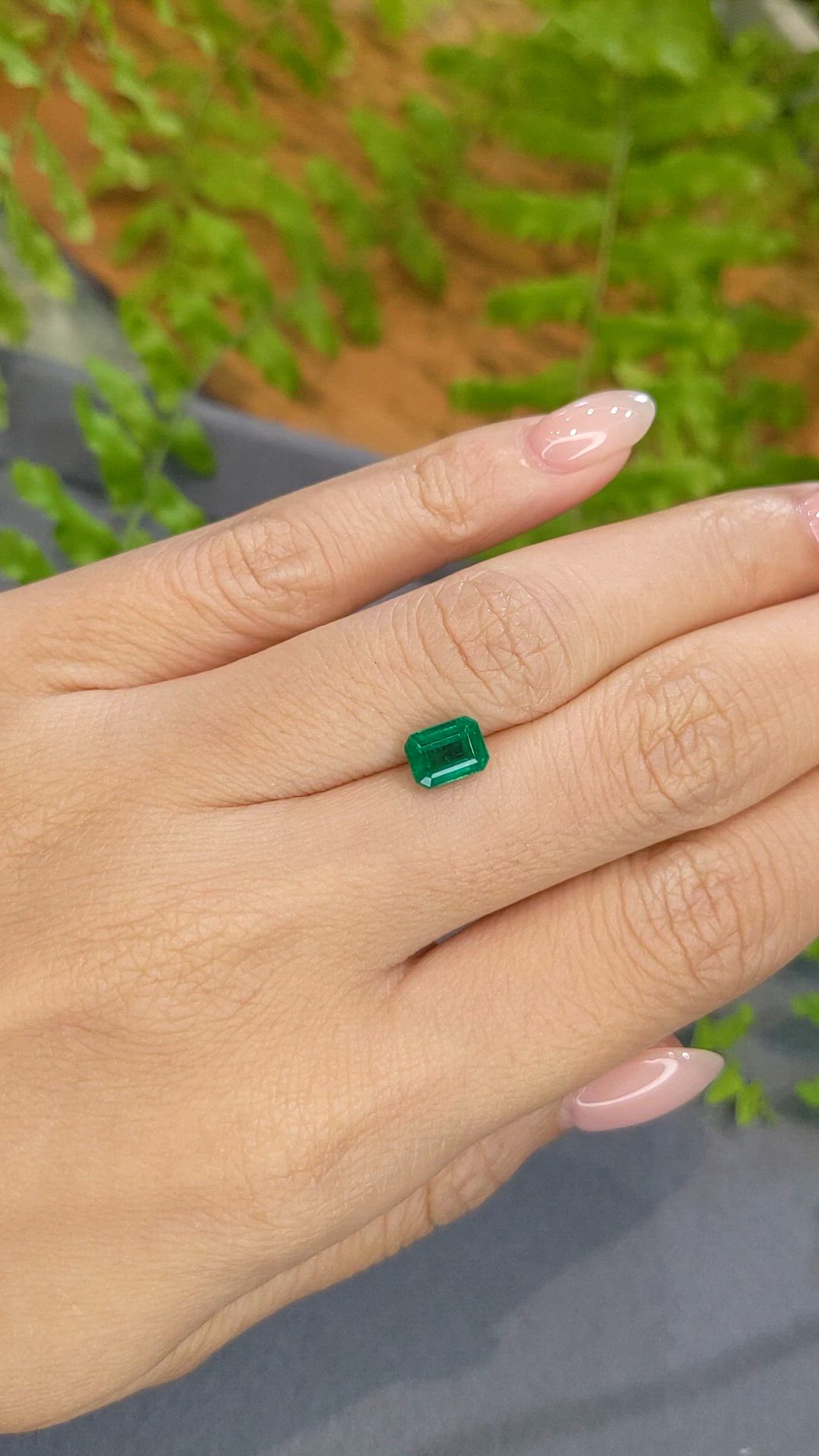 1.14 Ct. Emerald from Zambia Size Video