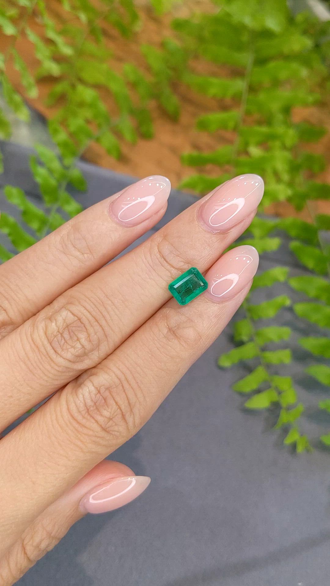 1.26 Ct. Emerald from Zambia Size Video