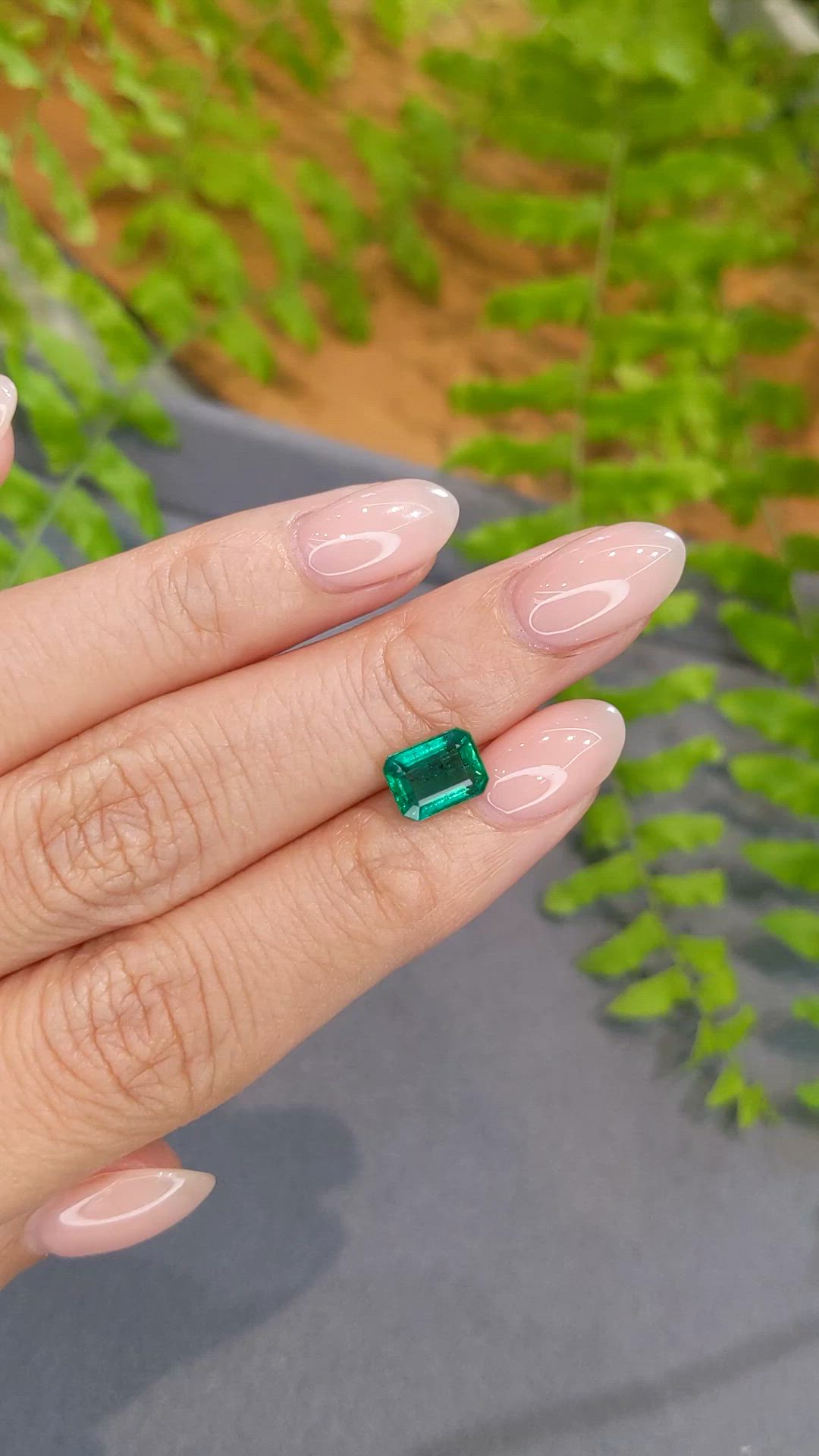 1.54 Ct. Emerald from Zambia Size Video