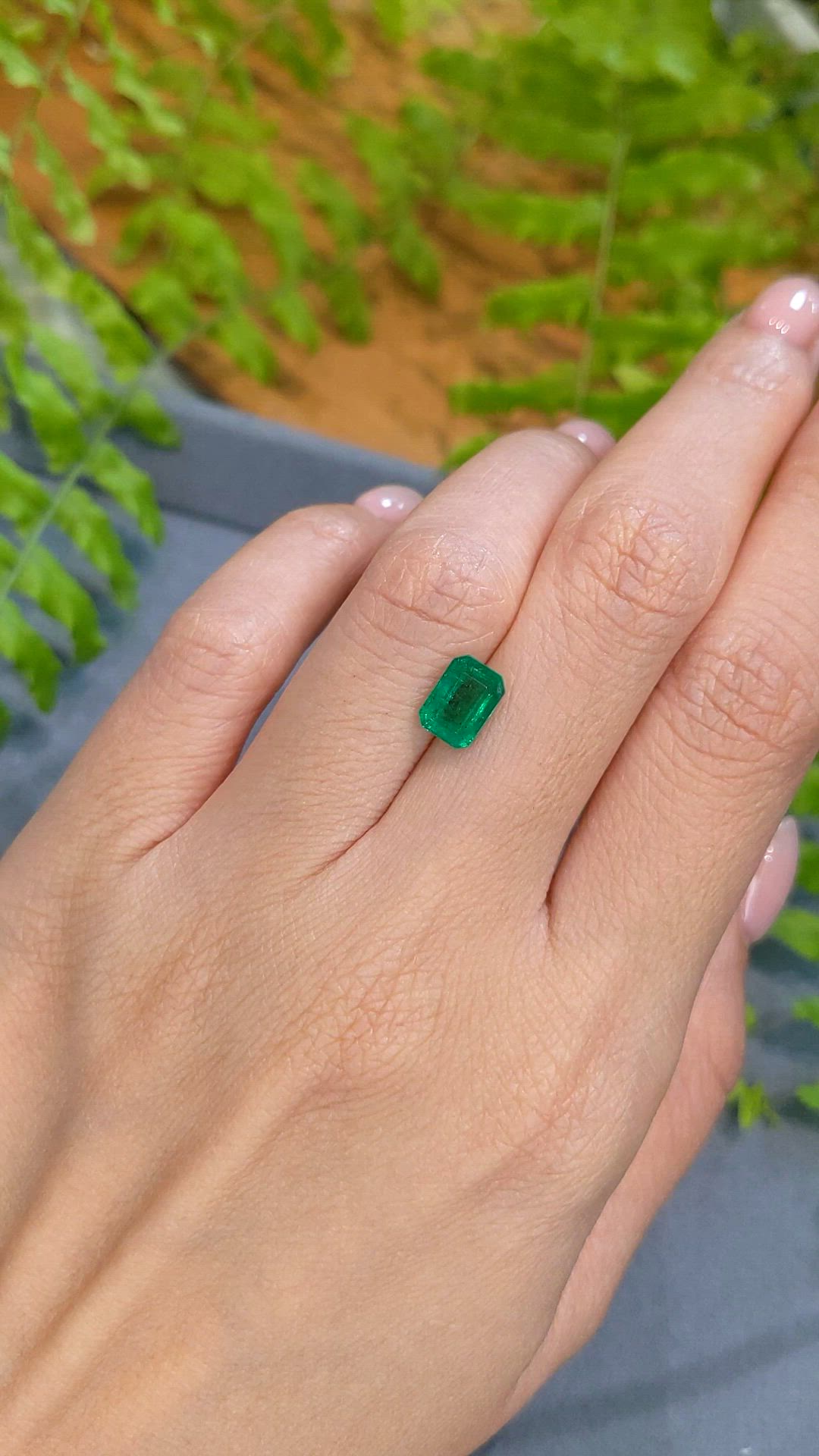 1.54 Ct. Emerald from Zambia Size Video