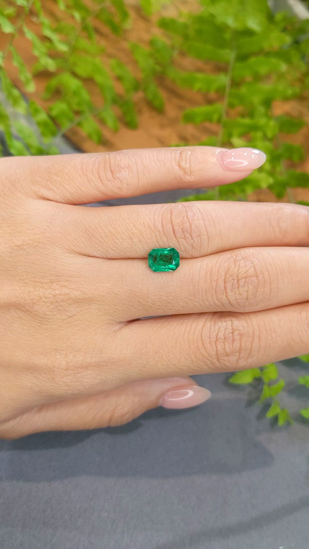 1.14 Ct. Emerald from Zambia Size Video