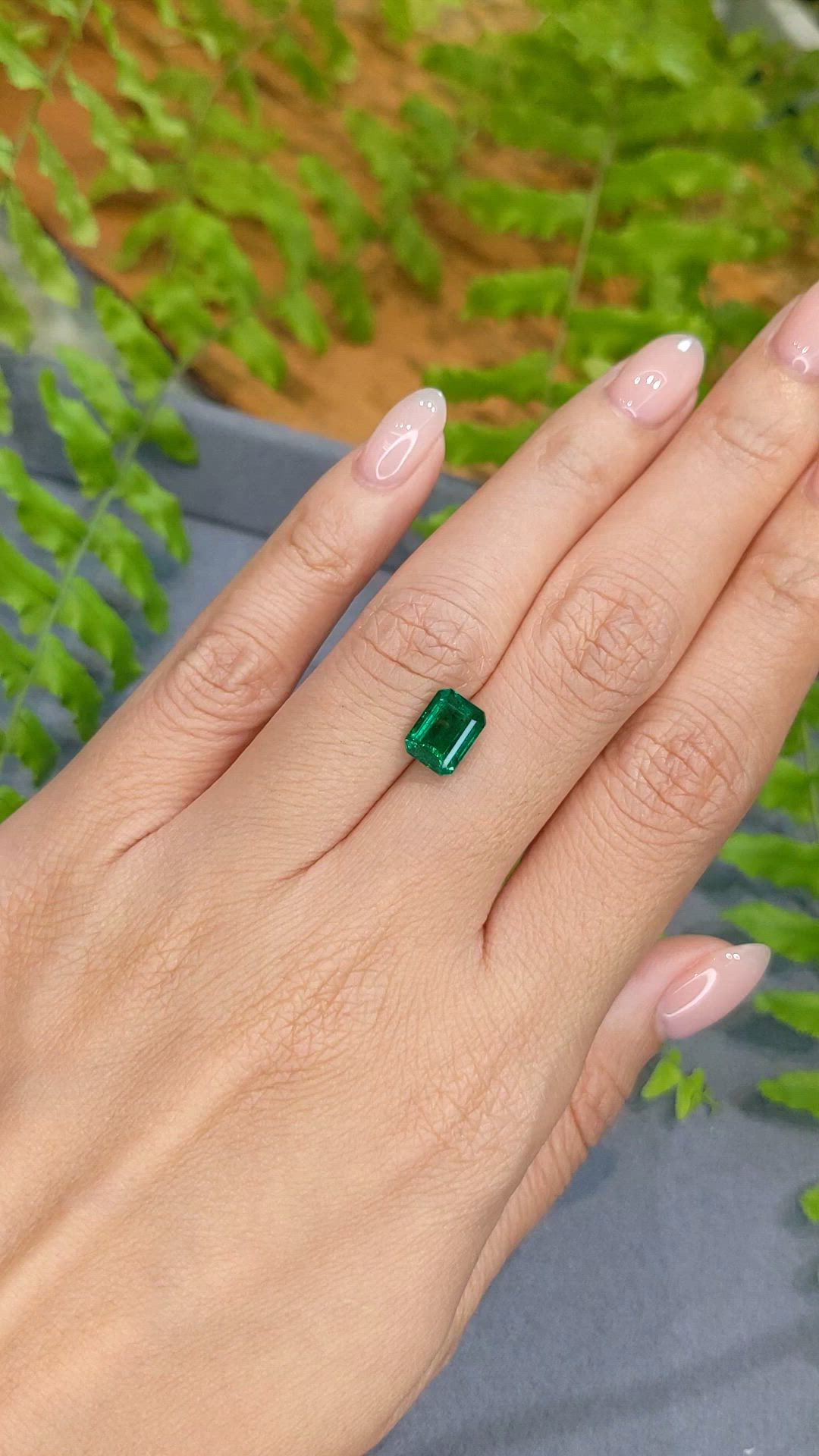 1.95 Ct. Emerald from Zambia Size Video