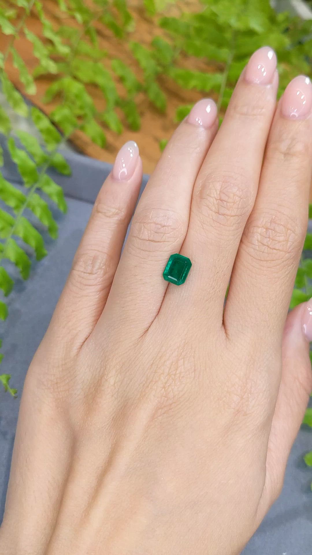 1.43 Ct. Emerald from Zambia Size Video