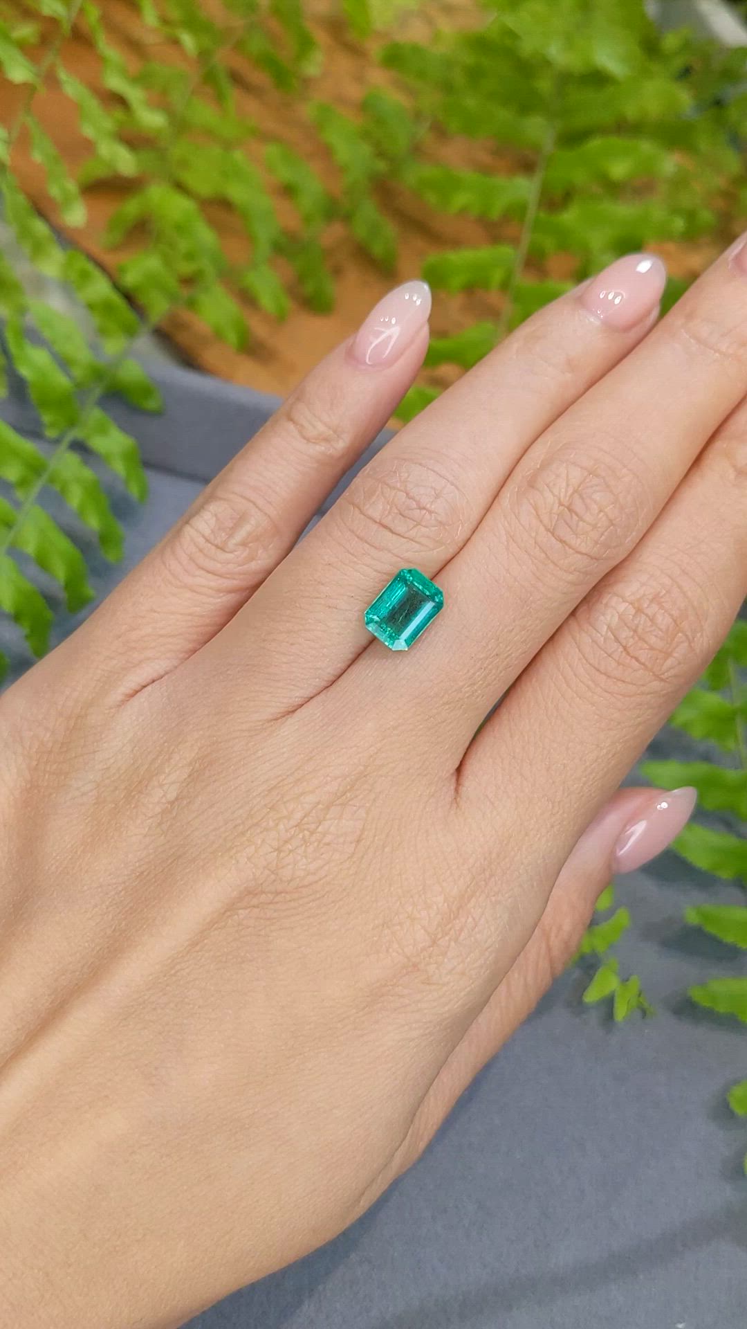 2.04 Ct. Emerald from Zambia Size Video