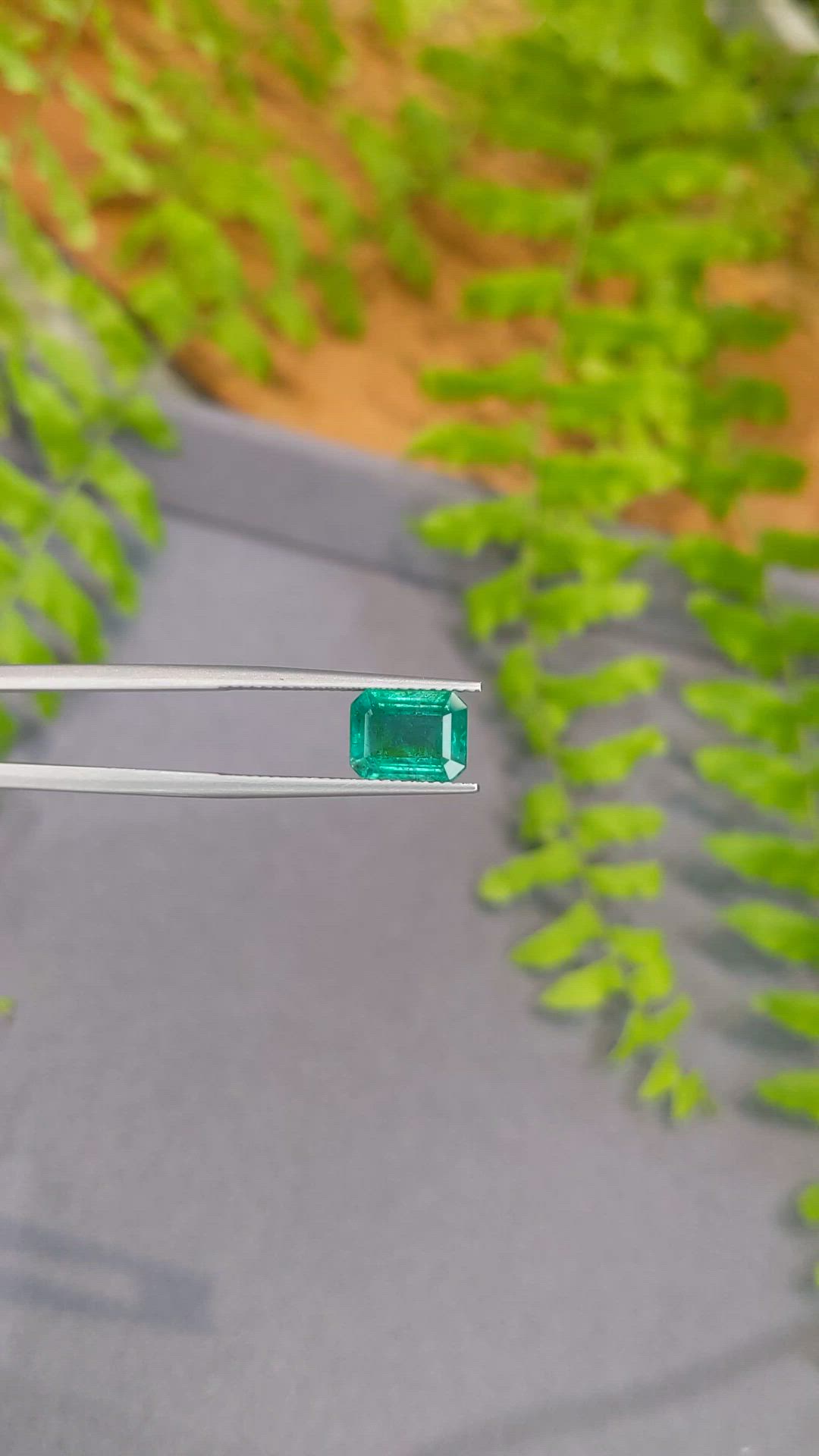 2.68 Ct. Emerald from Zambia Size Video