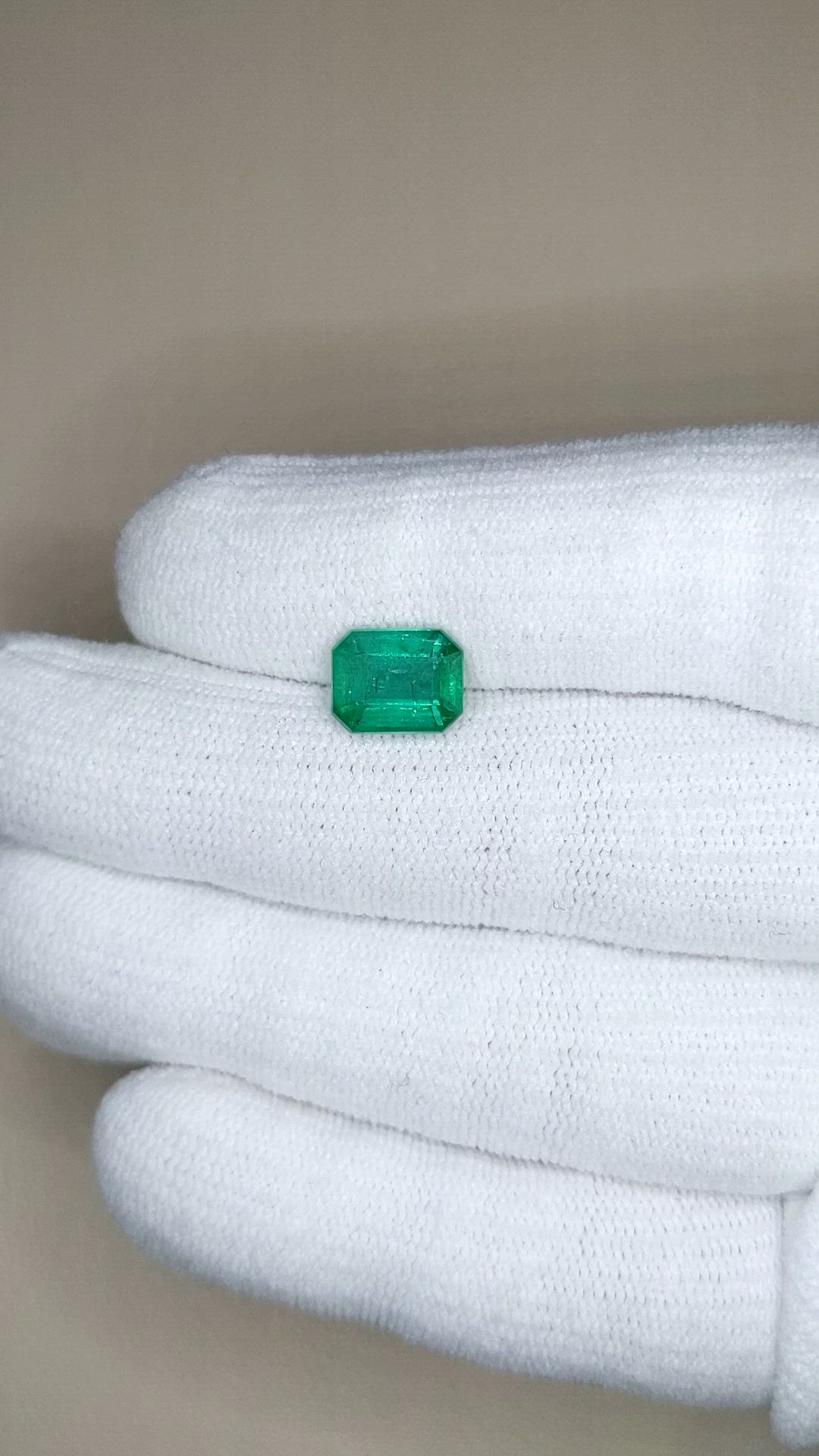 2.56 Ct. Emerald from Zambia Size Video