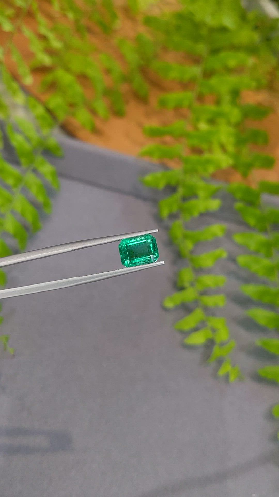 2.64 Ct. Emerald from Zambia Size Video