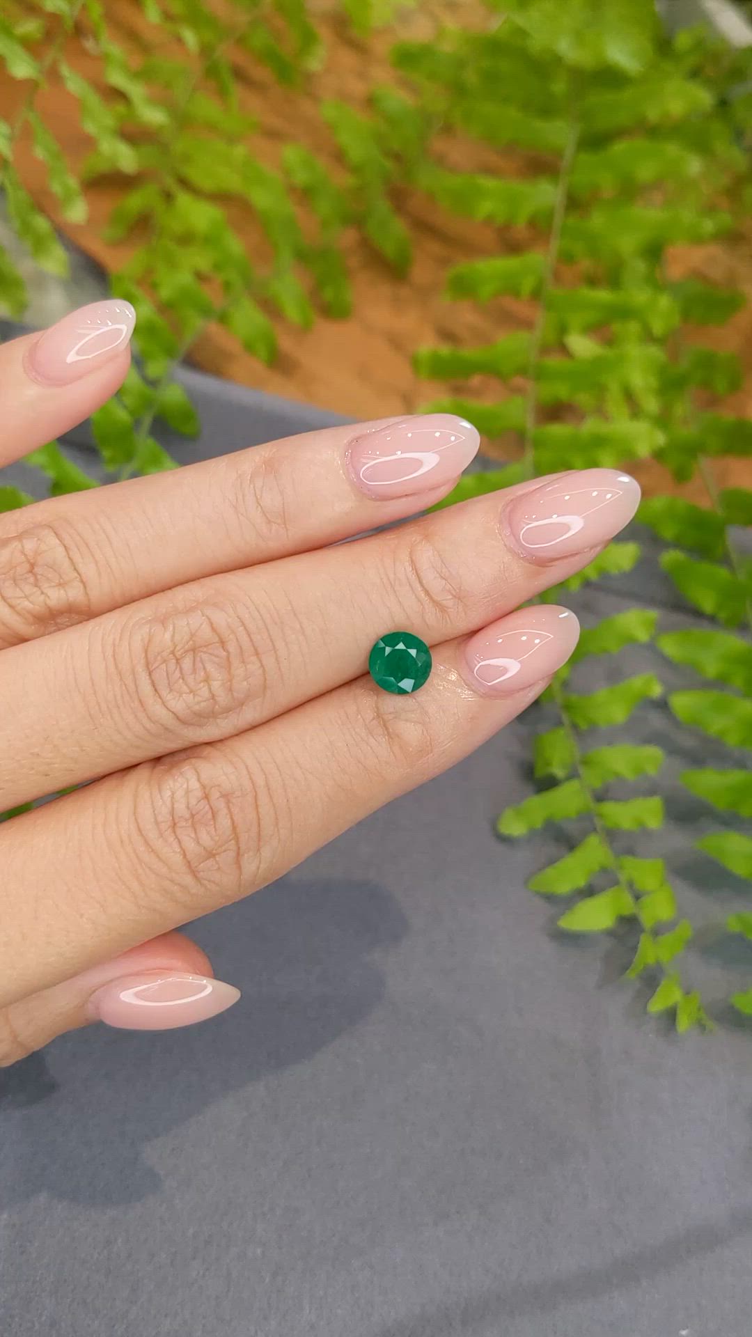 1.02 Ct. Emerald from Zambia Size Video