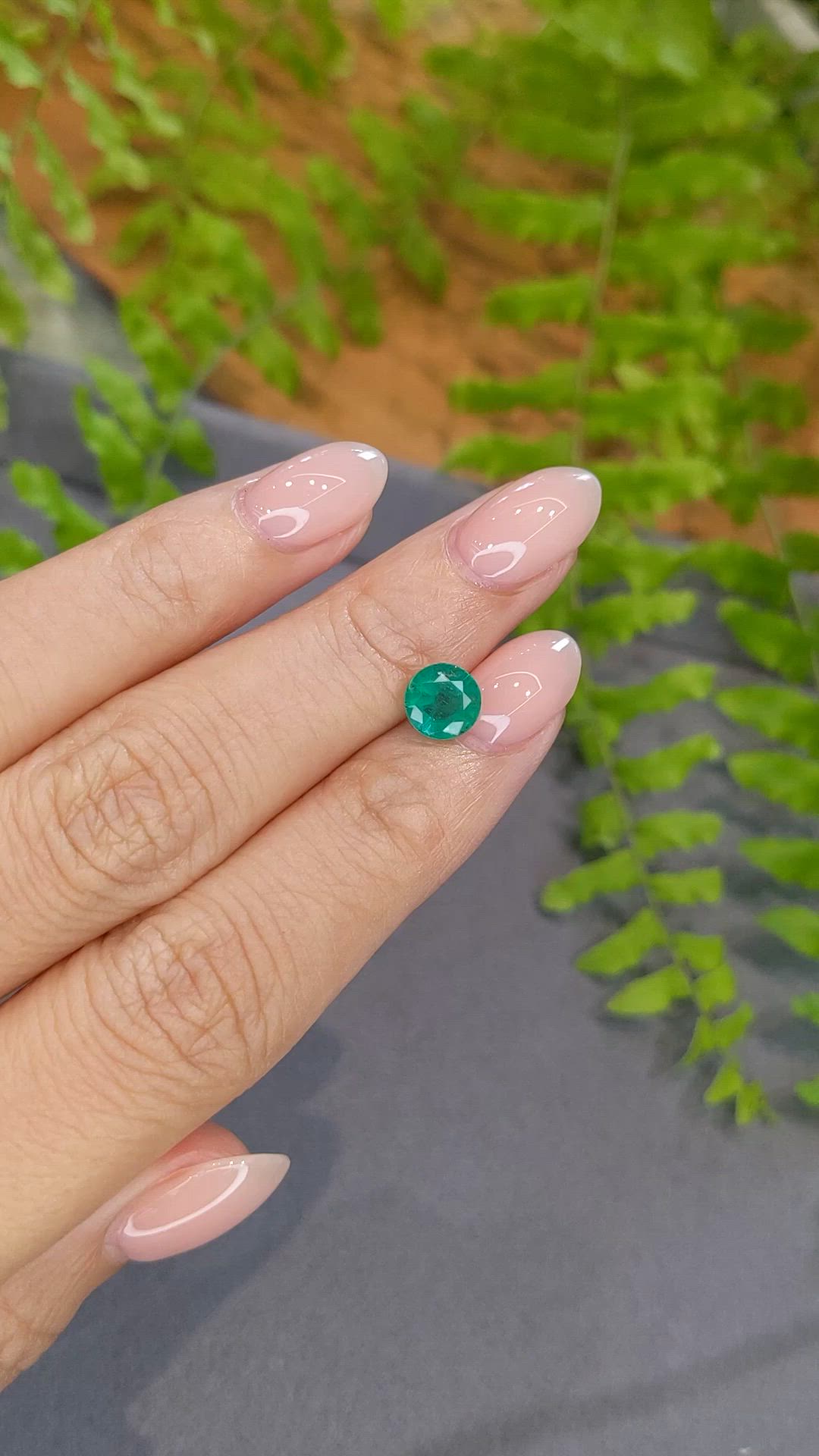 1.28 Ct. Emerald from Zambia Size Video