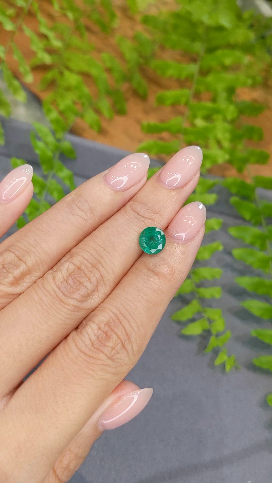 1.66 Ct. Emerald from Zambia Size Video