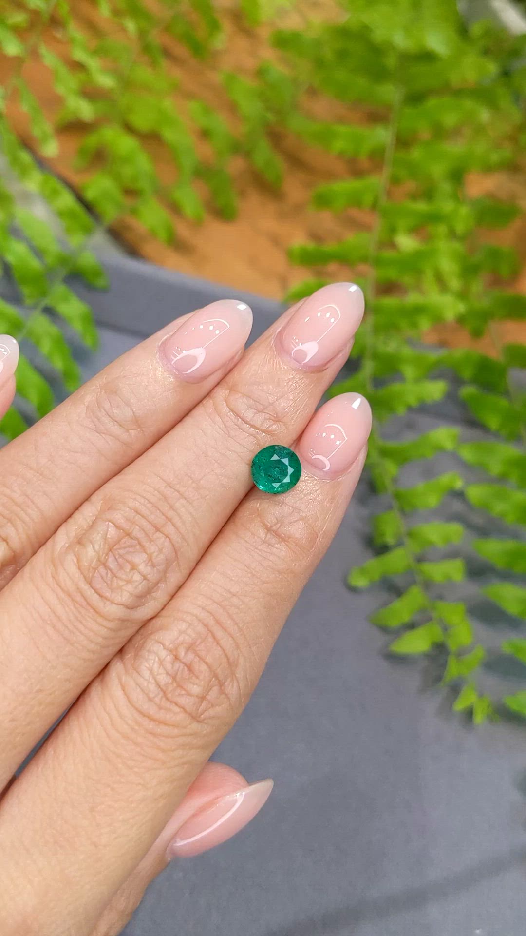 1.26 Ct. Emerald from Zambia Size Video