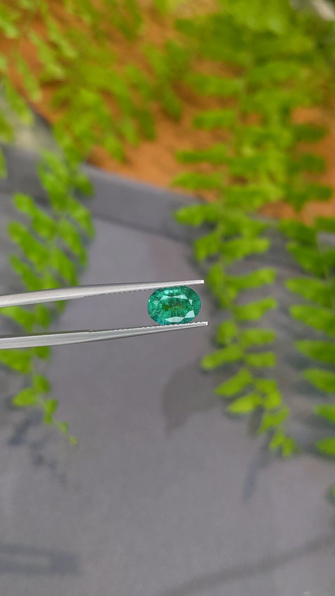 1.59 Ct. Emerald from Zambia Size Video