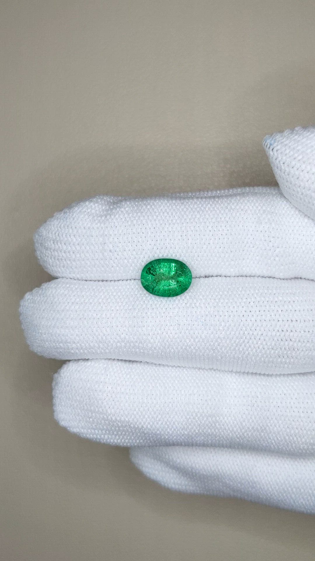 1.59 Ct. Emerald from Zambia Size Video