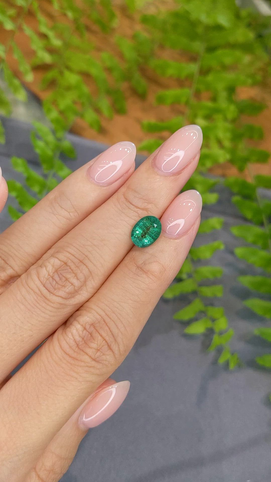 1.59 Ct. Emerald from Zambia Size Video
