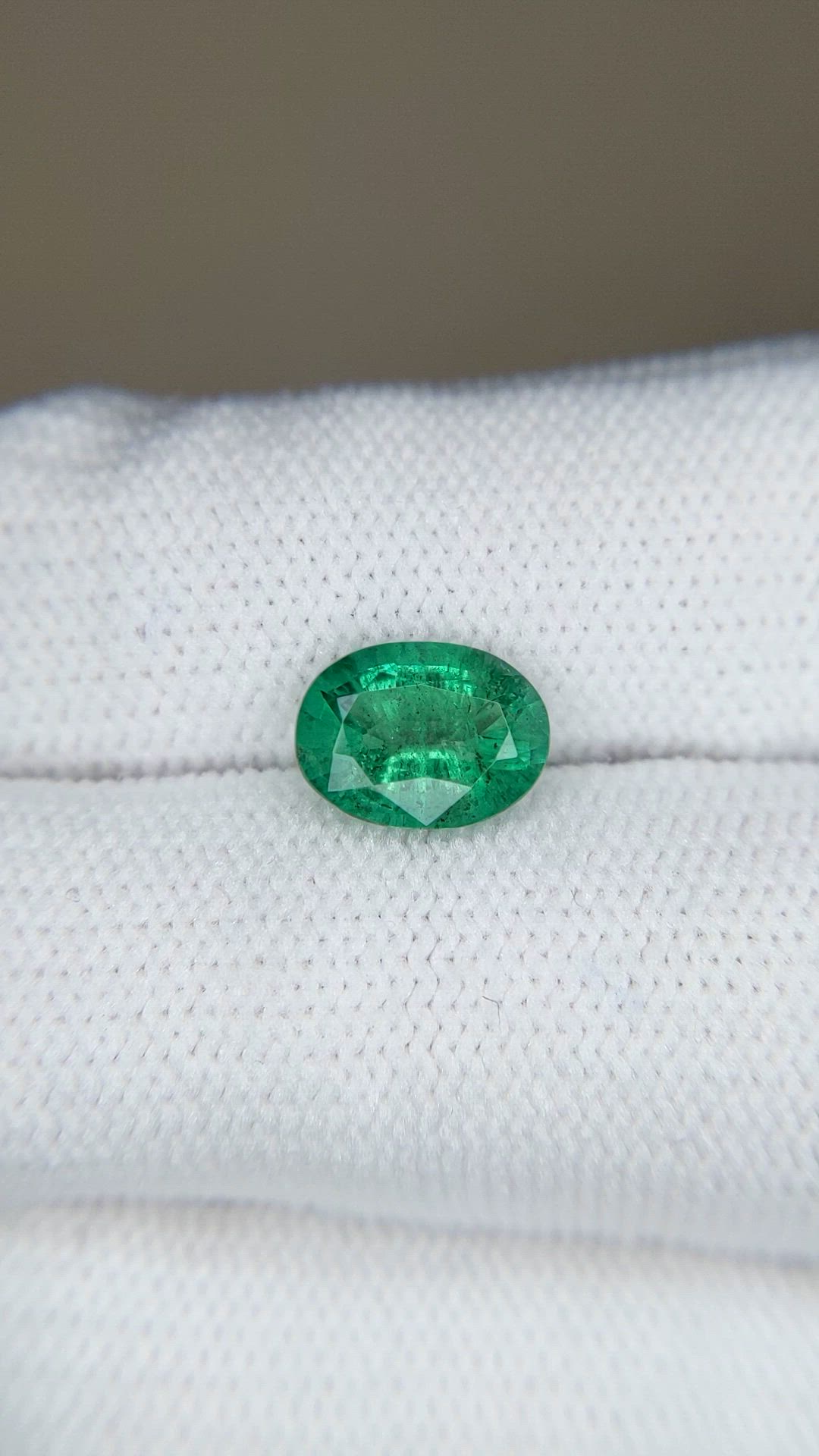 1.59 Ct. Emerald from Zambia Size Video