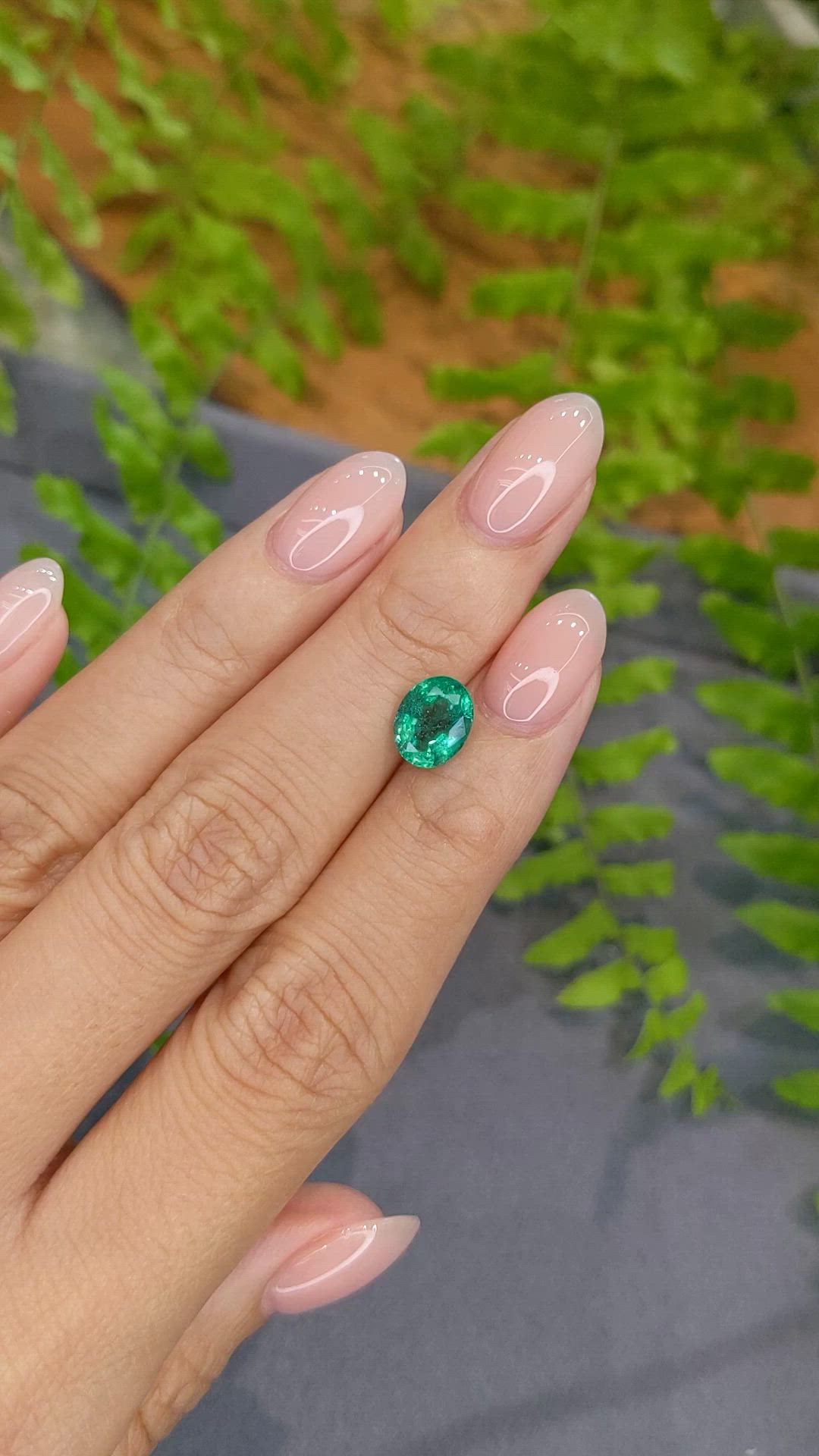 1.57 Ct. Emerald from Zambia Size Video