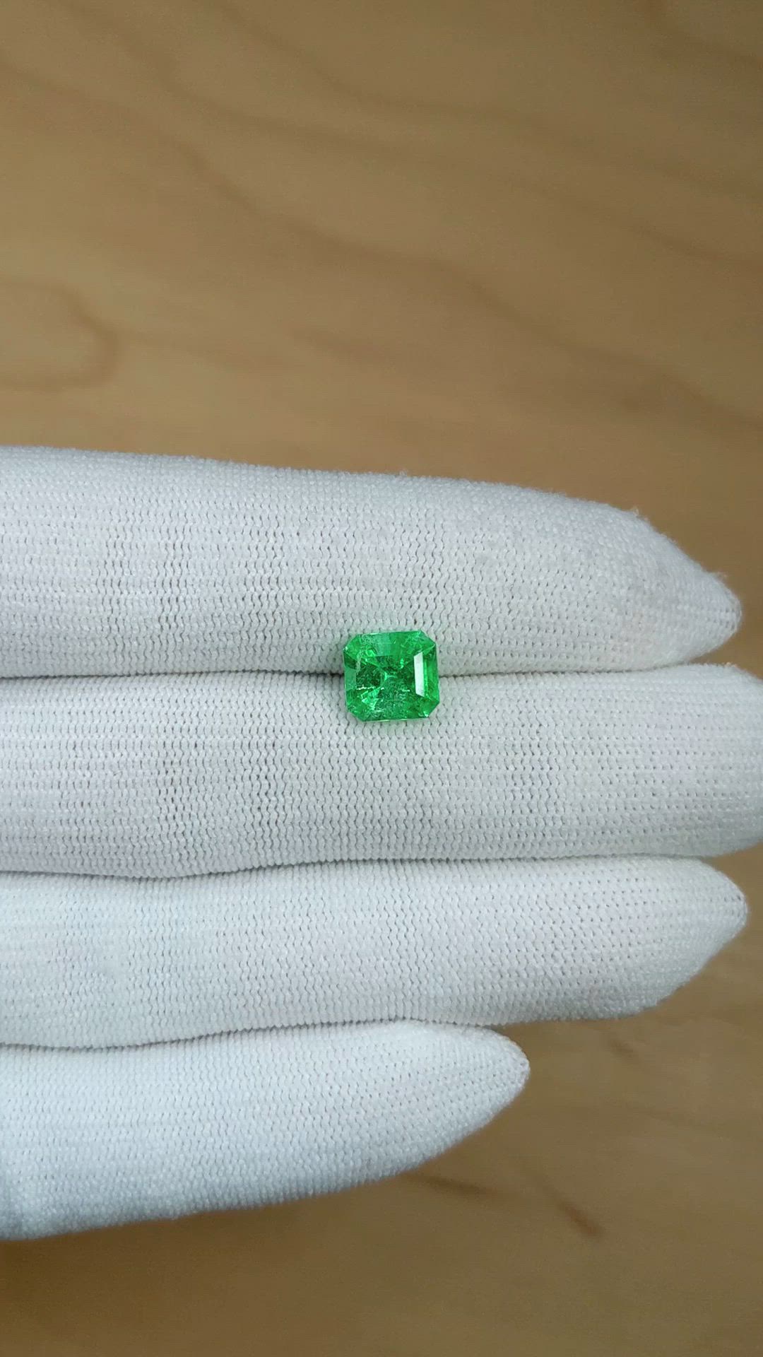 2.13 Ct. Emerald from Colombia Size Video