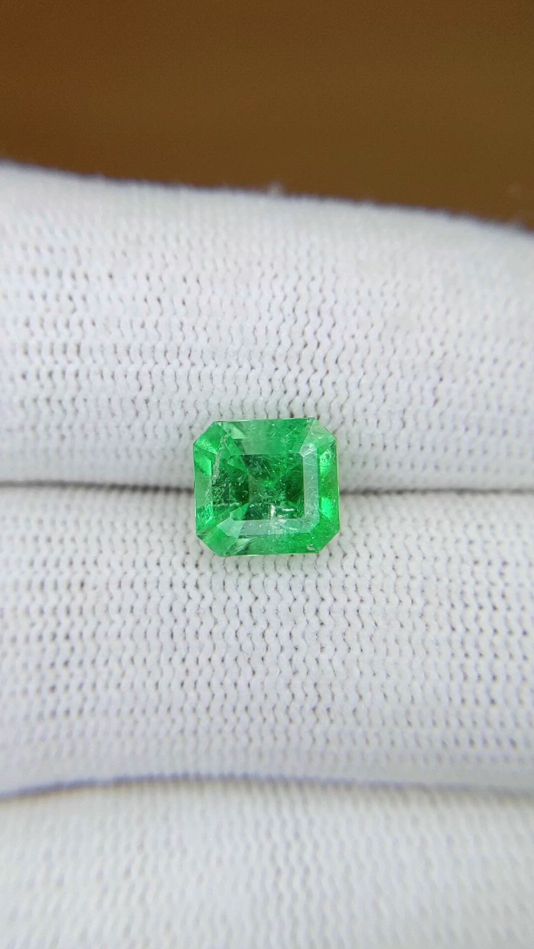 2.13 Ct. Emerald from Colombia Size Video