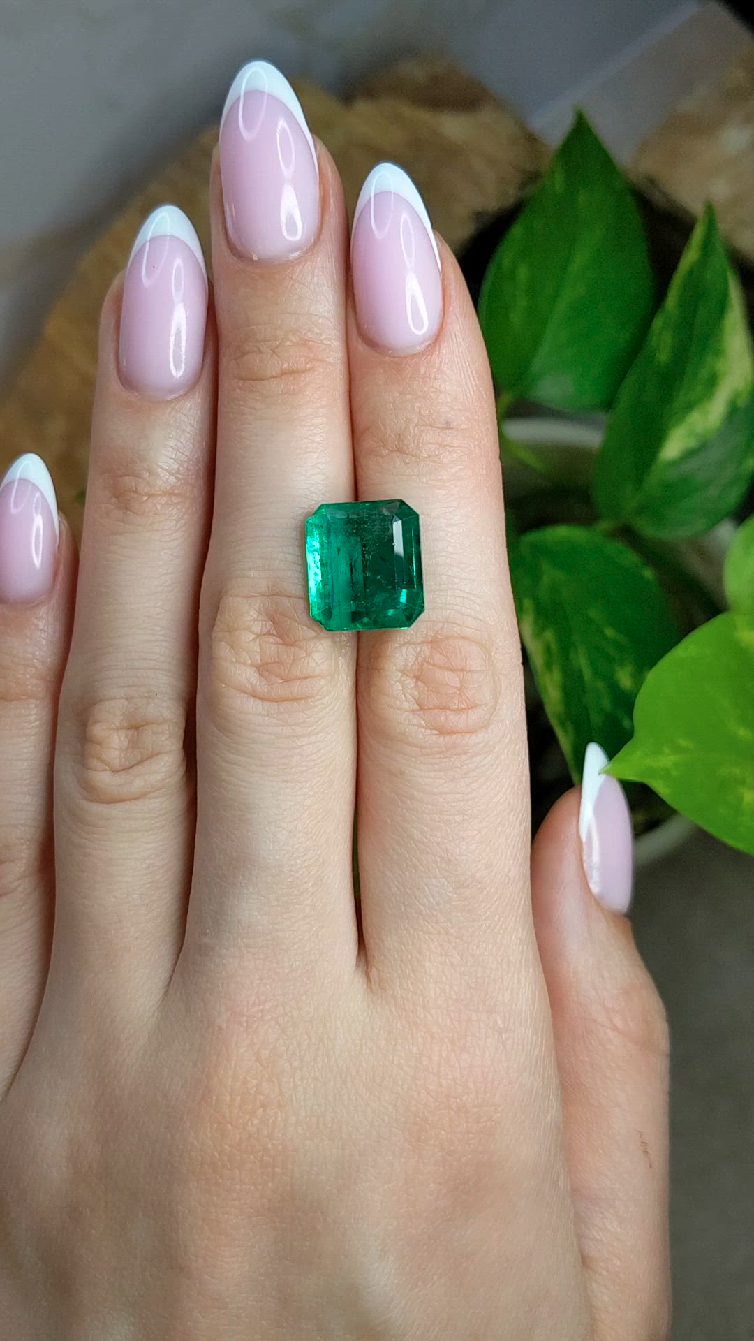 11.26 Ct. Emerald from Zambia Size Video