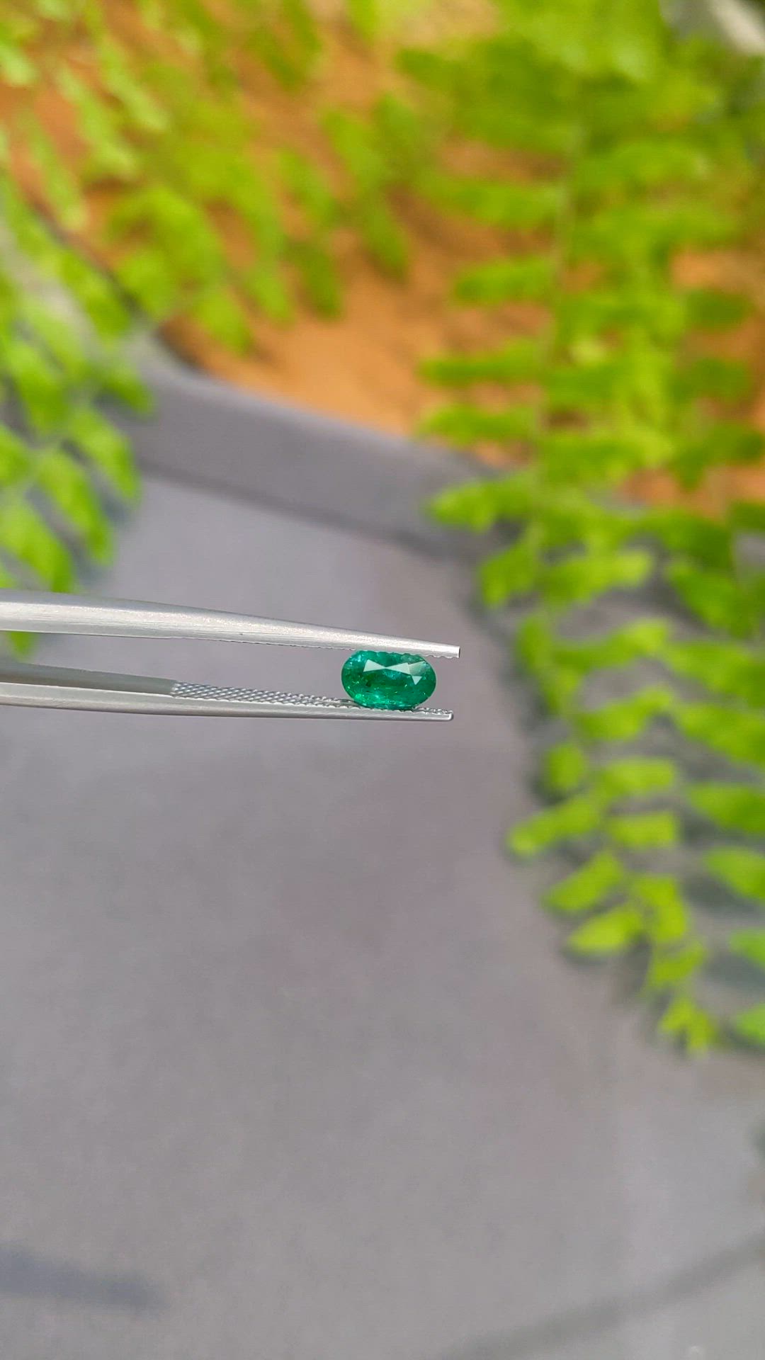 0.76 Ct. Emerald from Zambia Size Video