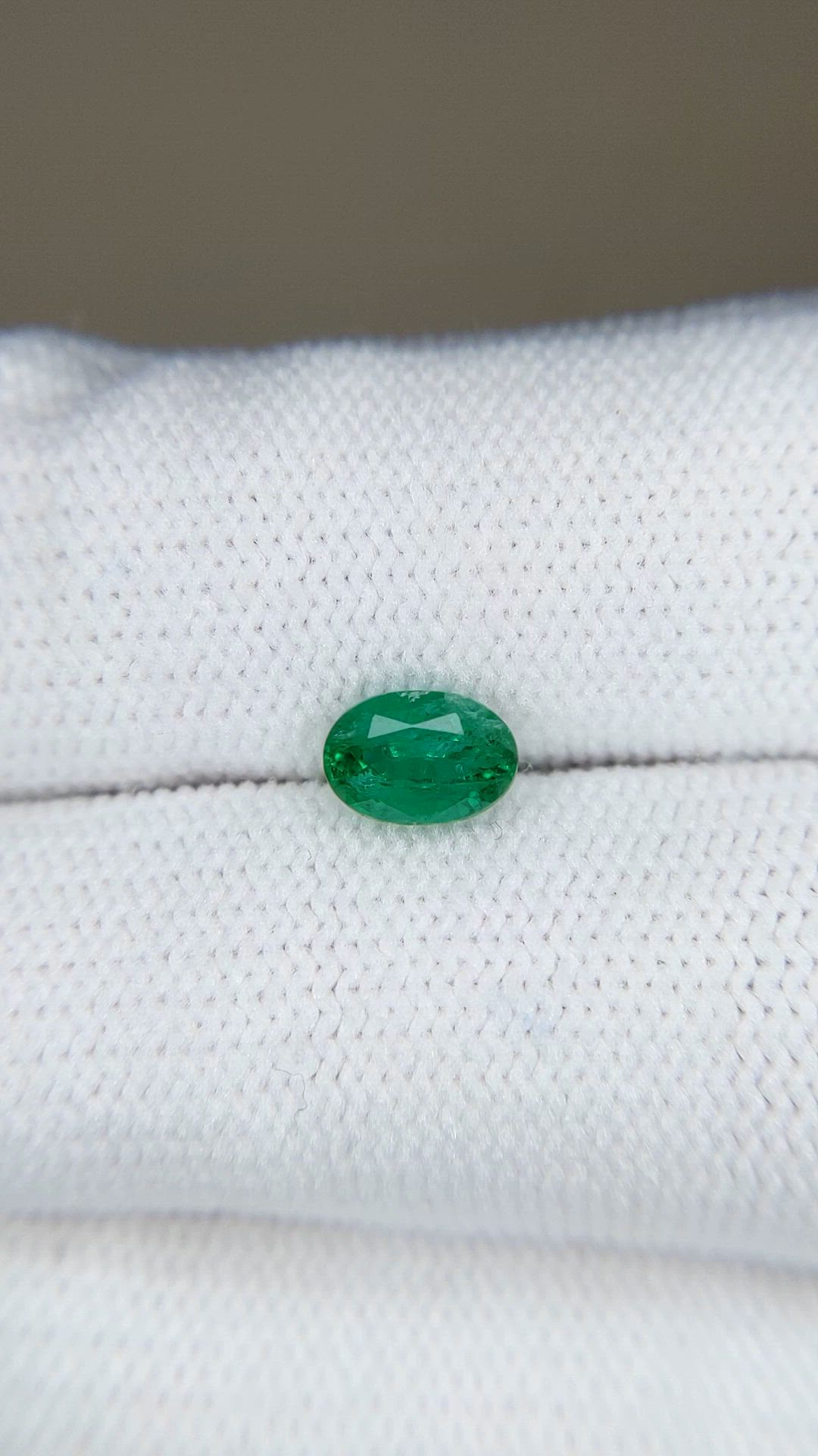 0.76 Ct. Emerald from Zambia Size Video