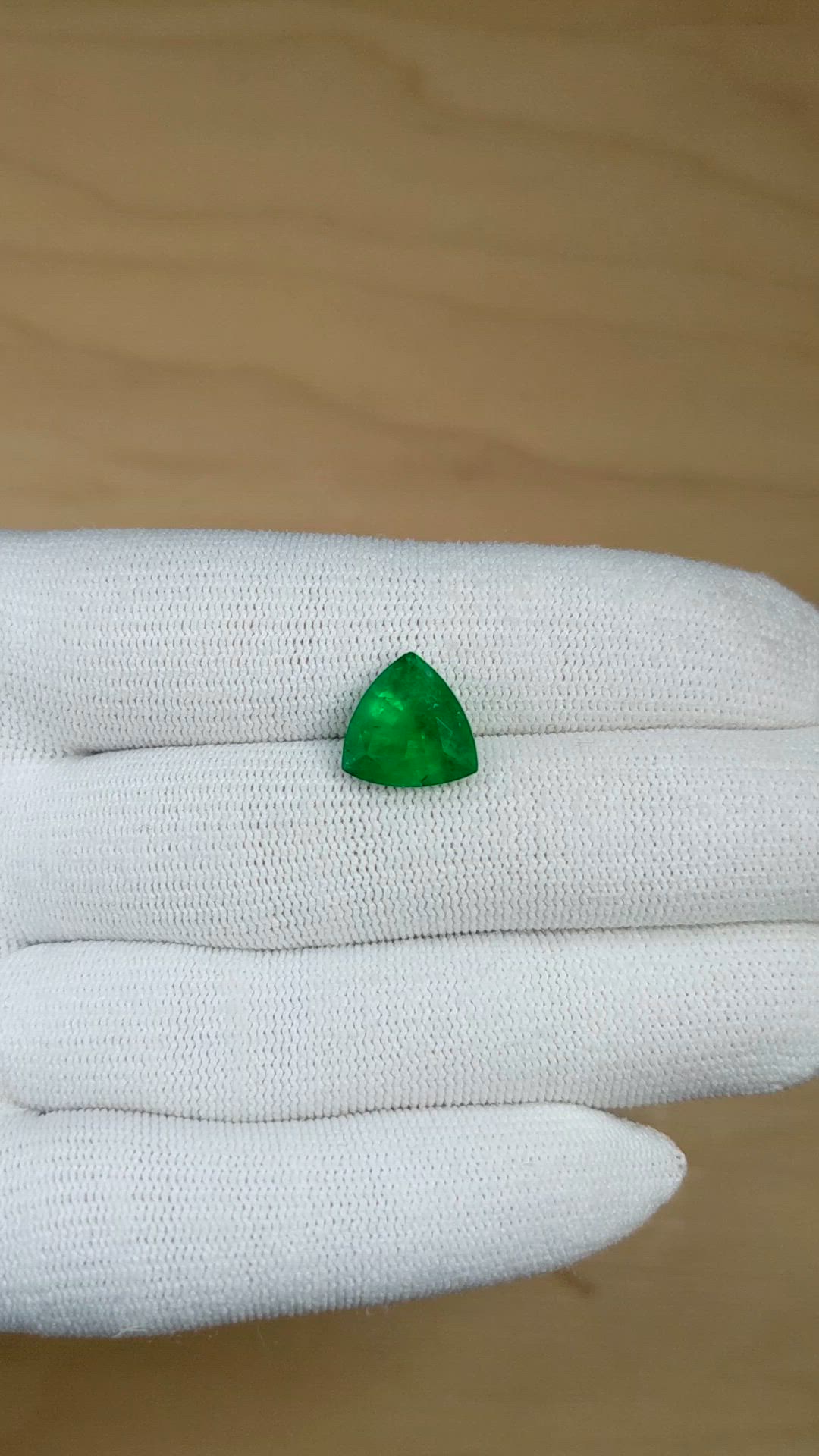 4.36 Ct. Emerald from Brazil Size Video