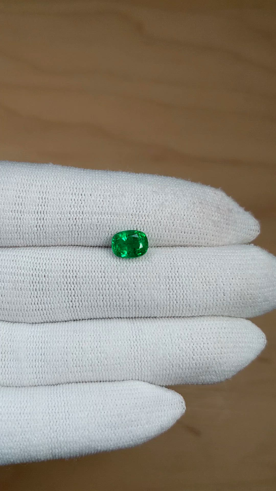 1.48 Ct. Emerald from Zambia Size Video
