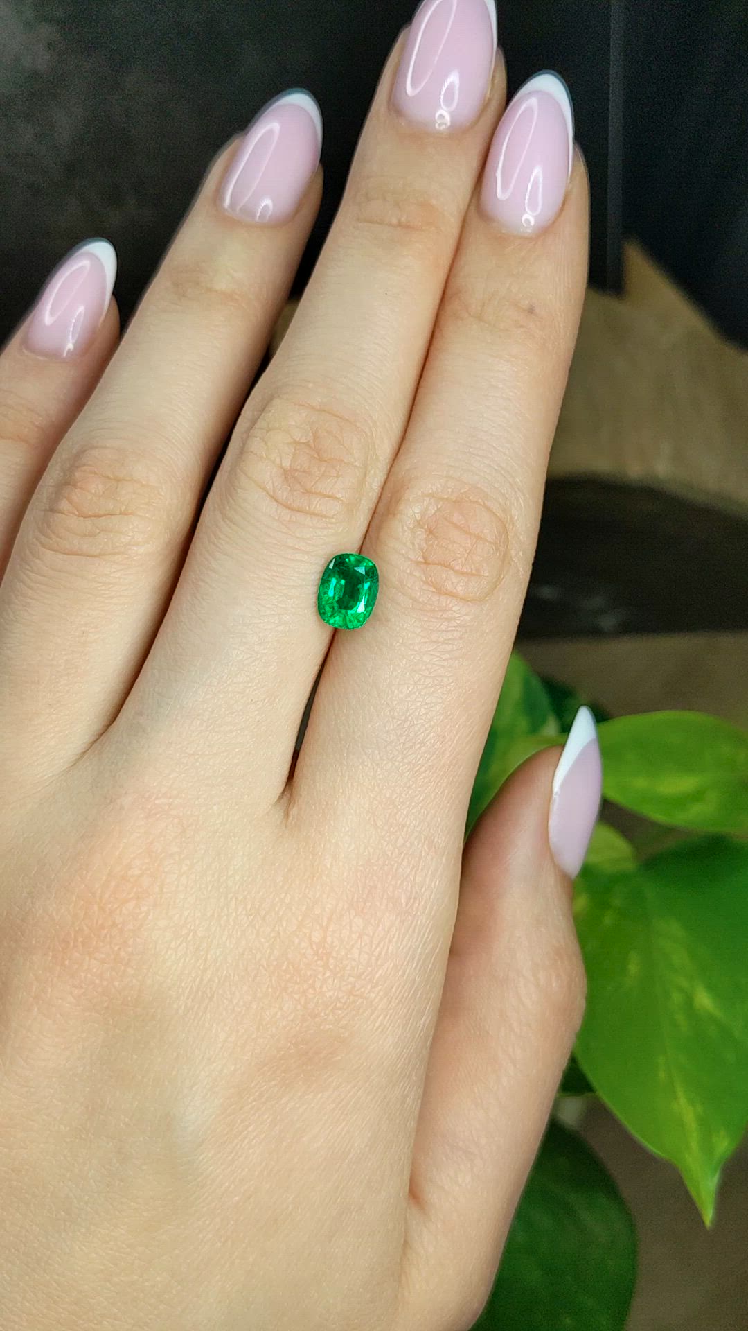 1.48 Ct. Emerald from Zambia Size Video