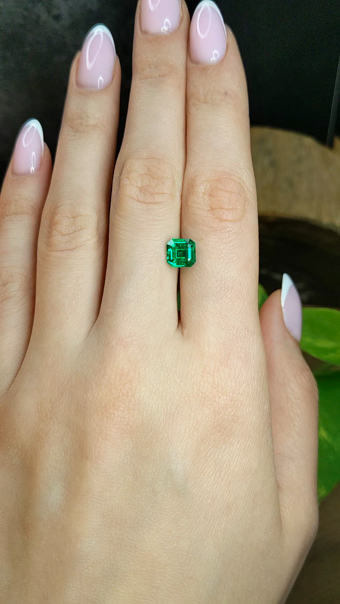 1.55 Ct. Emerald from Zambia Size Video